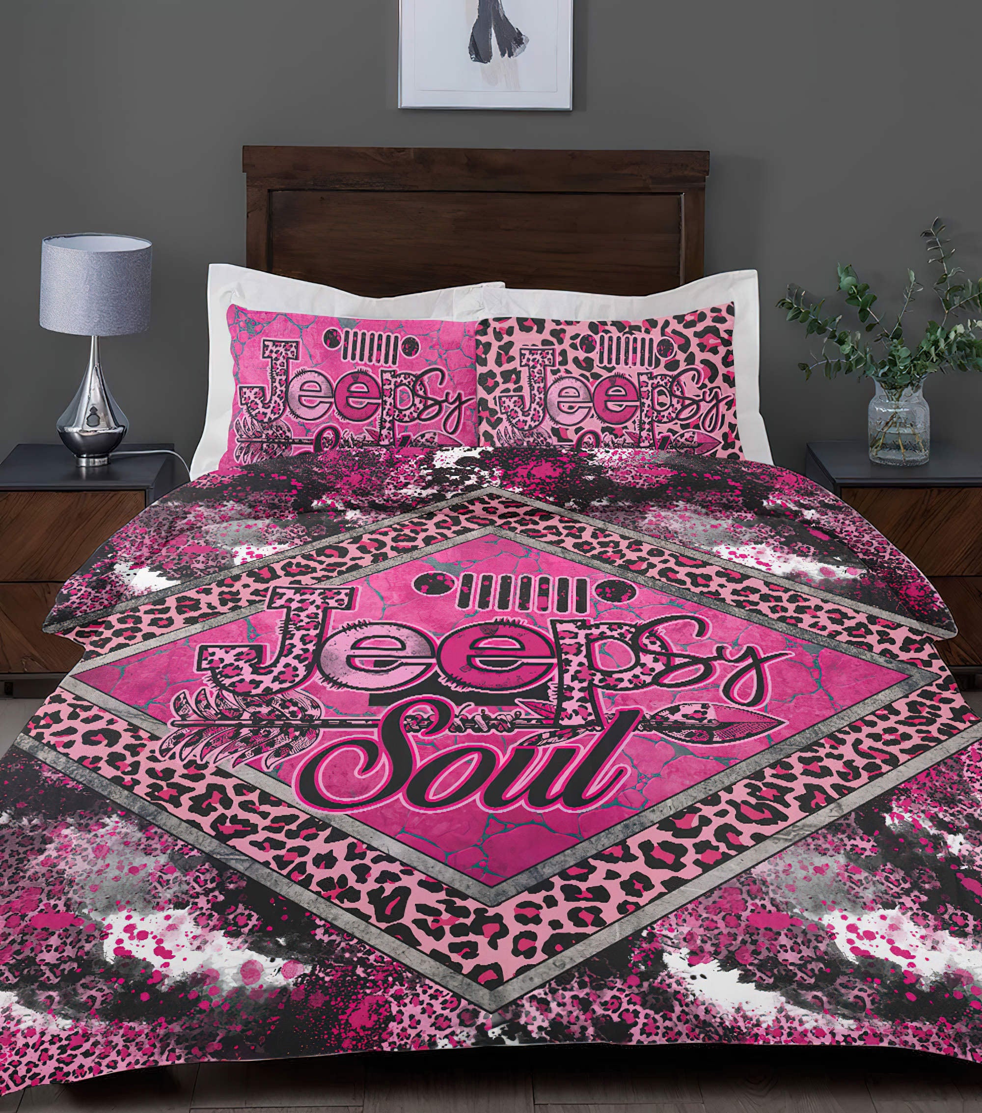 jeepsy-soul-pink-cowhide-bedding-set