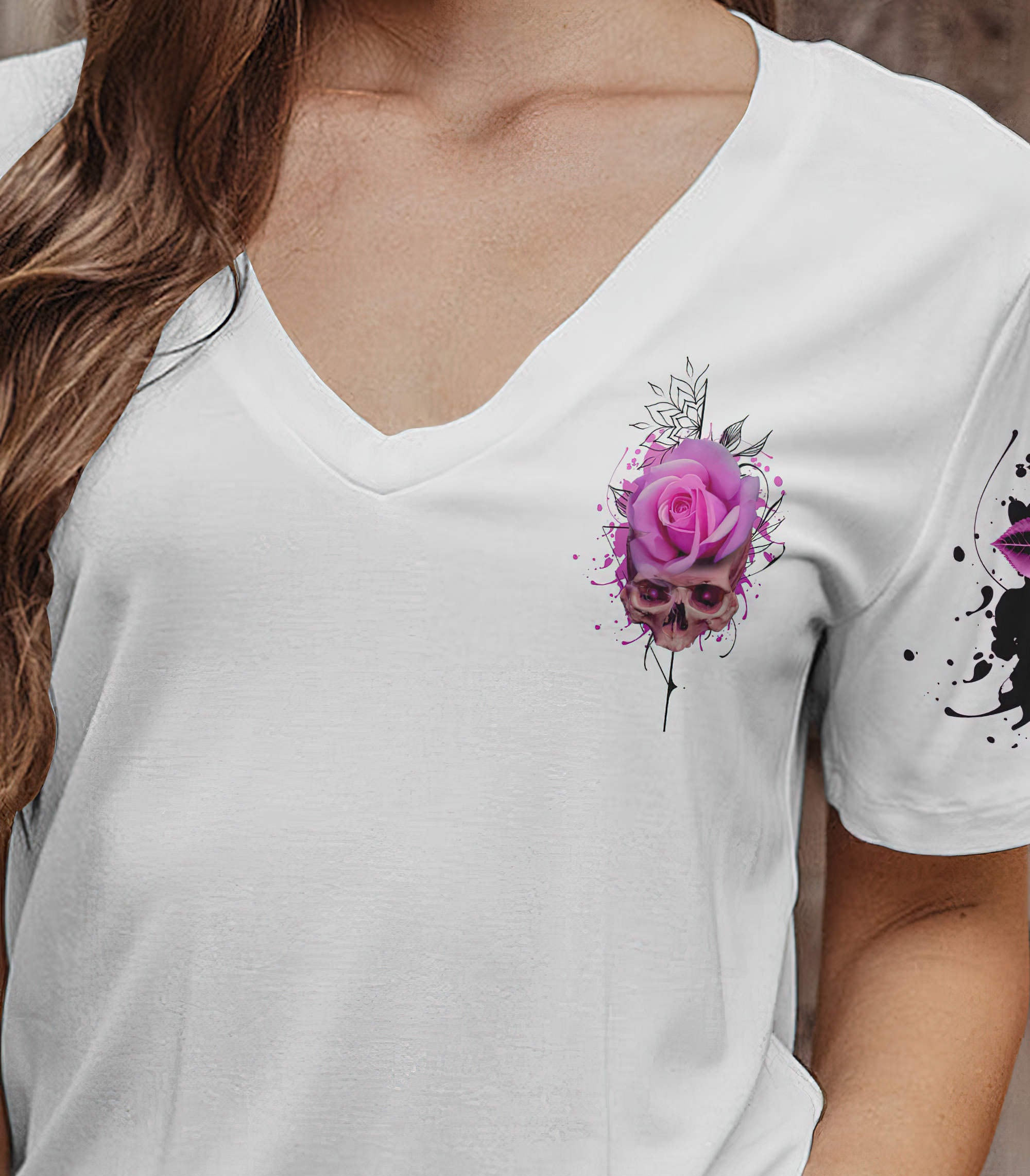 if-you-think-im-short-skull-rose-all-over-print-1-women-v-neck-t-shirt