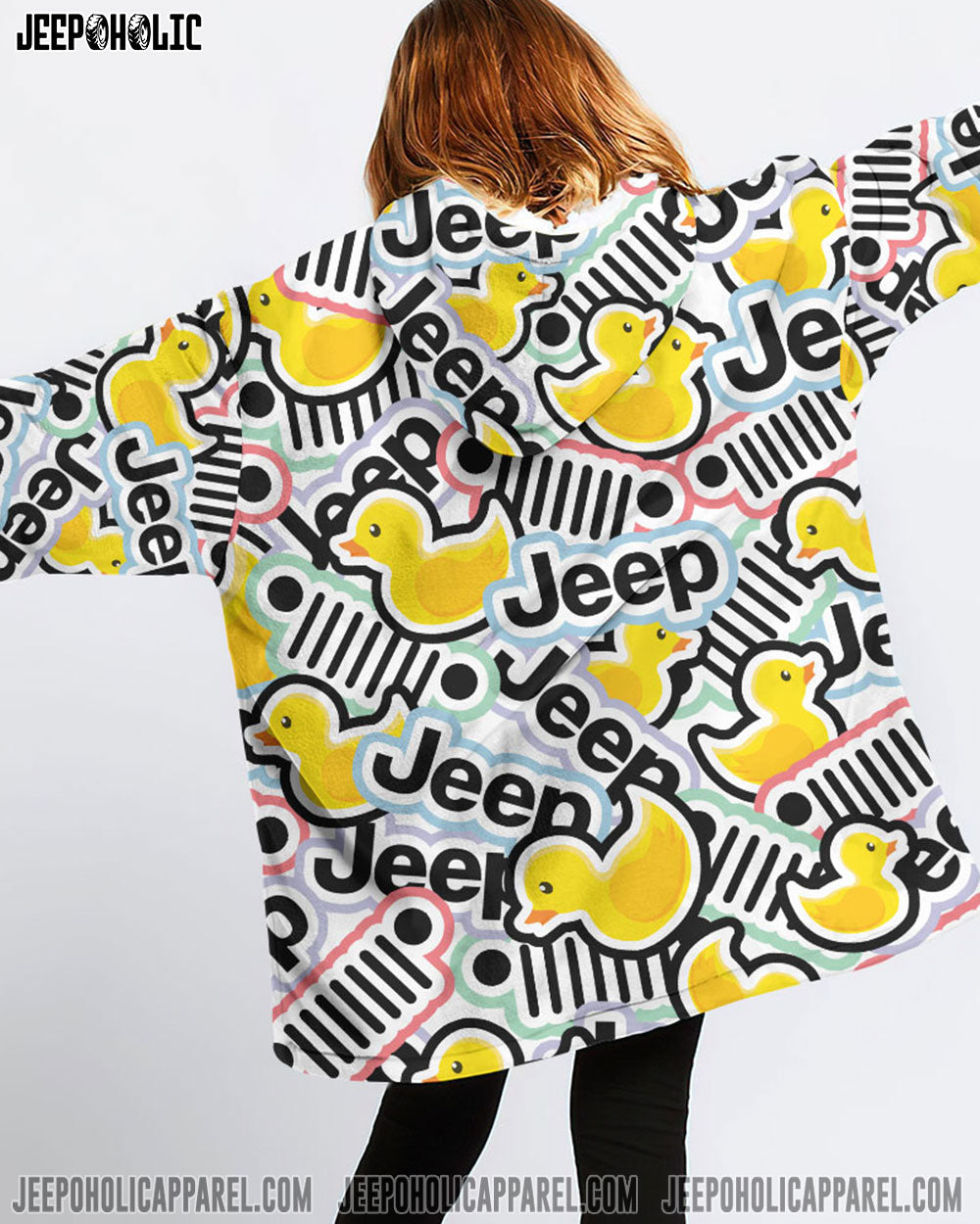 Jeep Duck Sherpa Blanket Hoodie