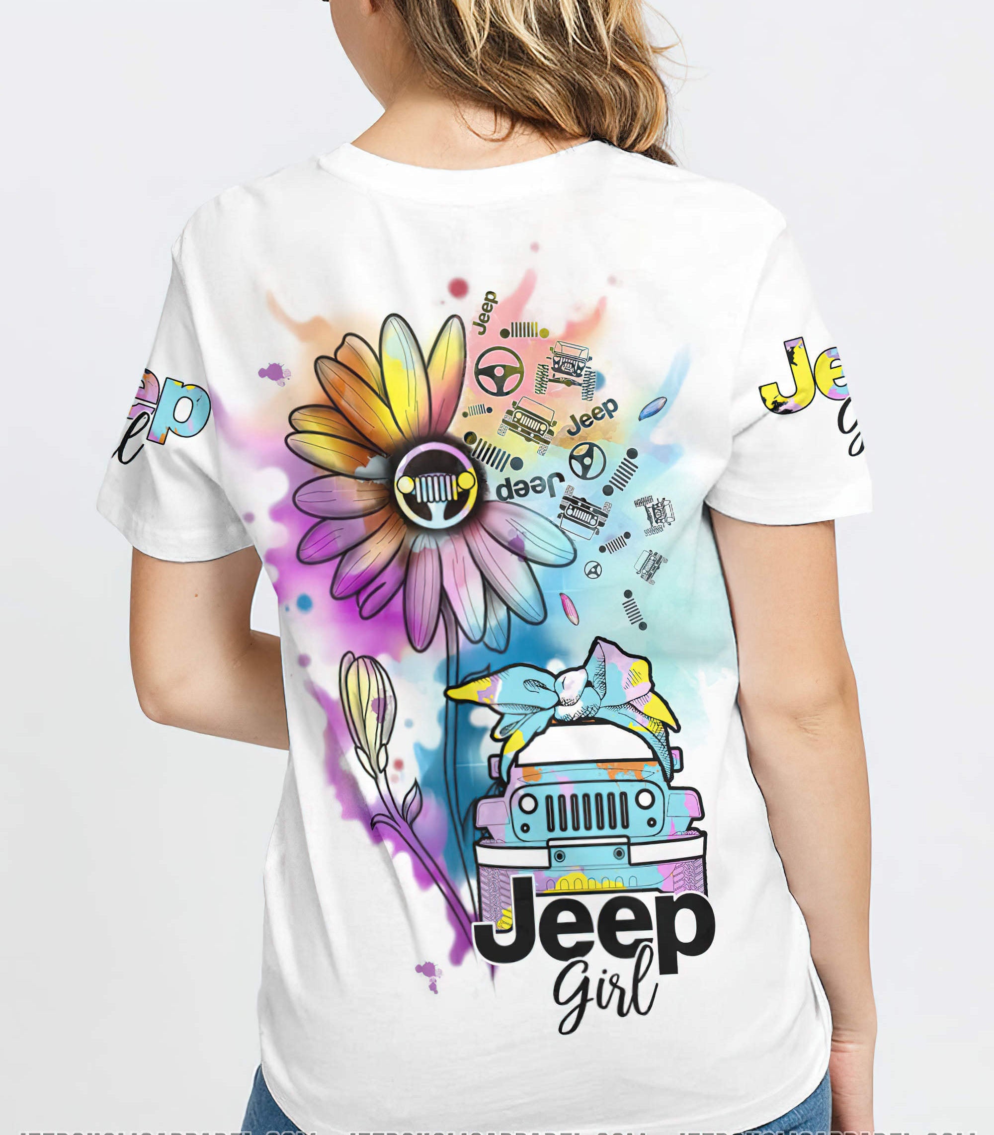 jeep-girl-watercolor-1-t-shirt