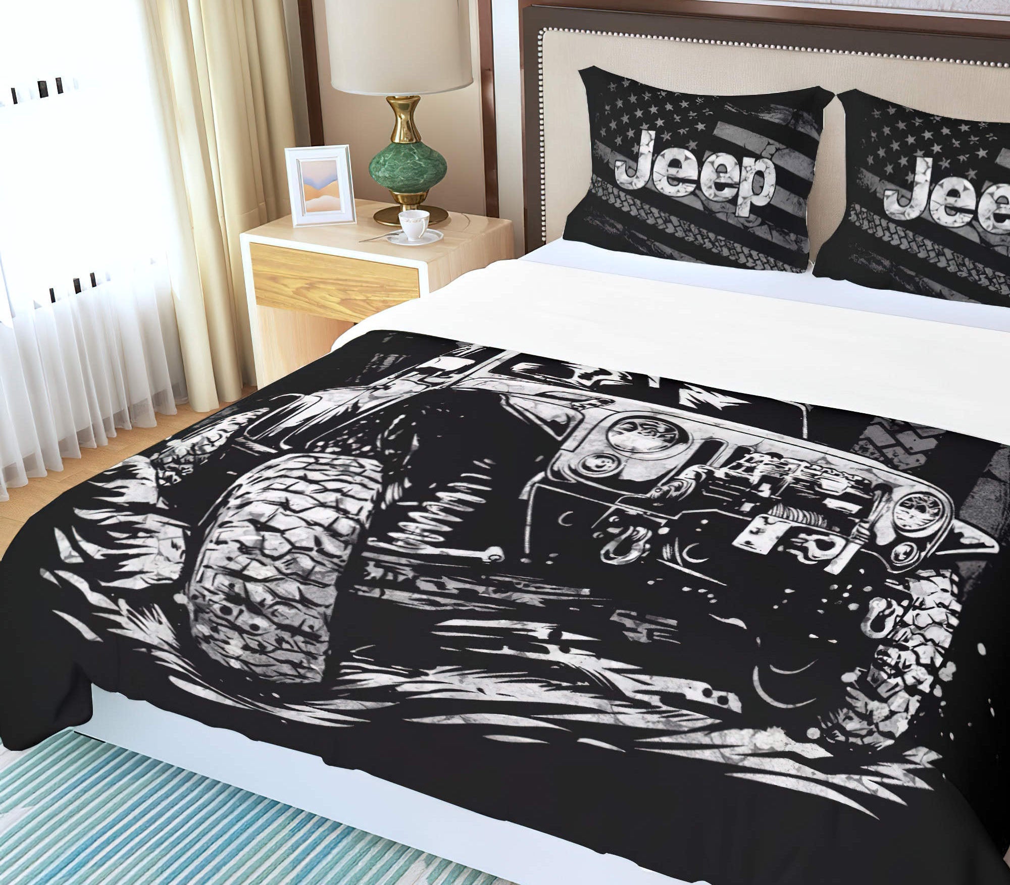 but-did-you-die-jeep-bw-bedding-set