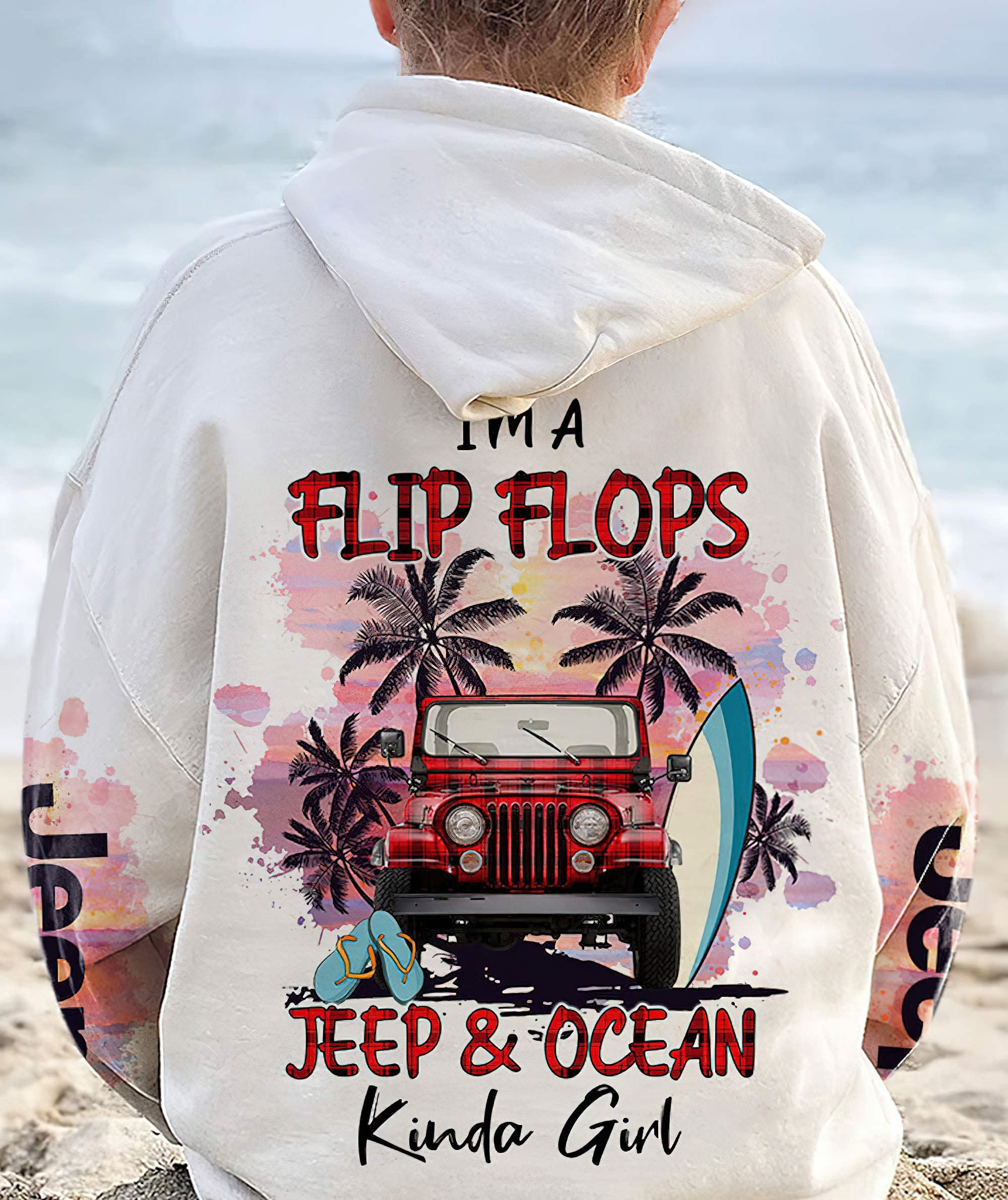 im-a-flip-flops-jeep-and-ocean-kinda-girl-red-plaid-hoodie