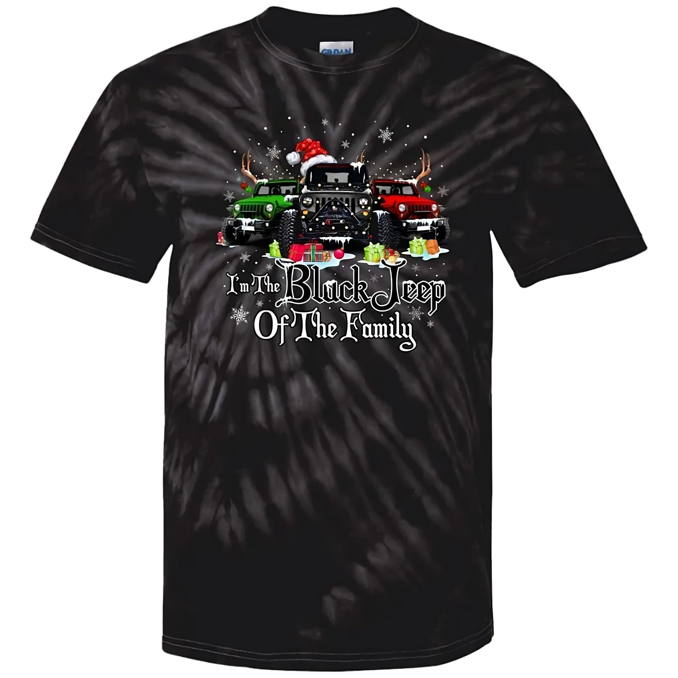 im-the-black-jeep-of-the-family-christmas-tie-dye-t-shirt