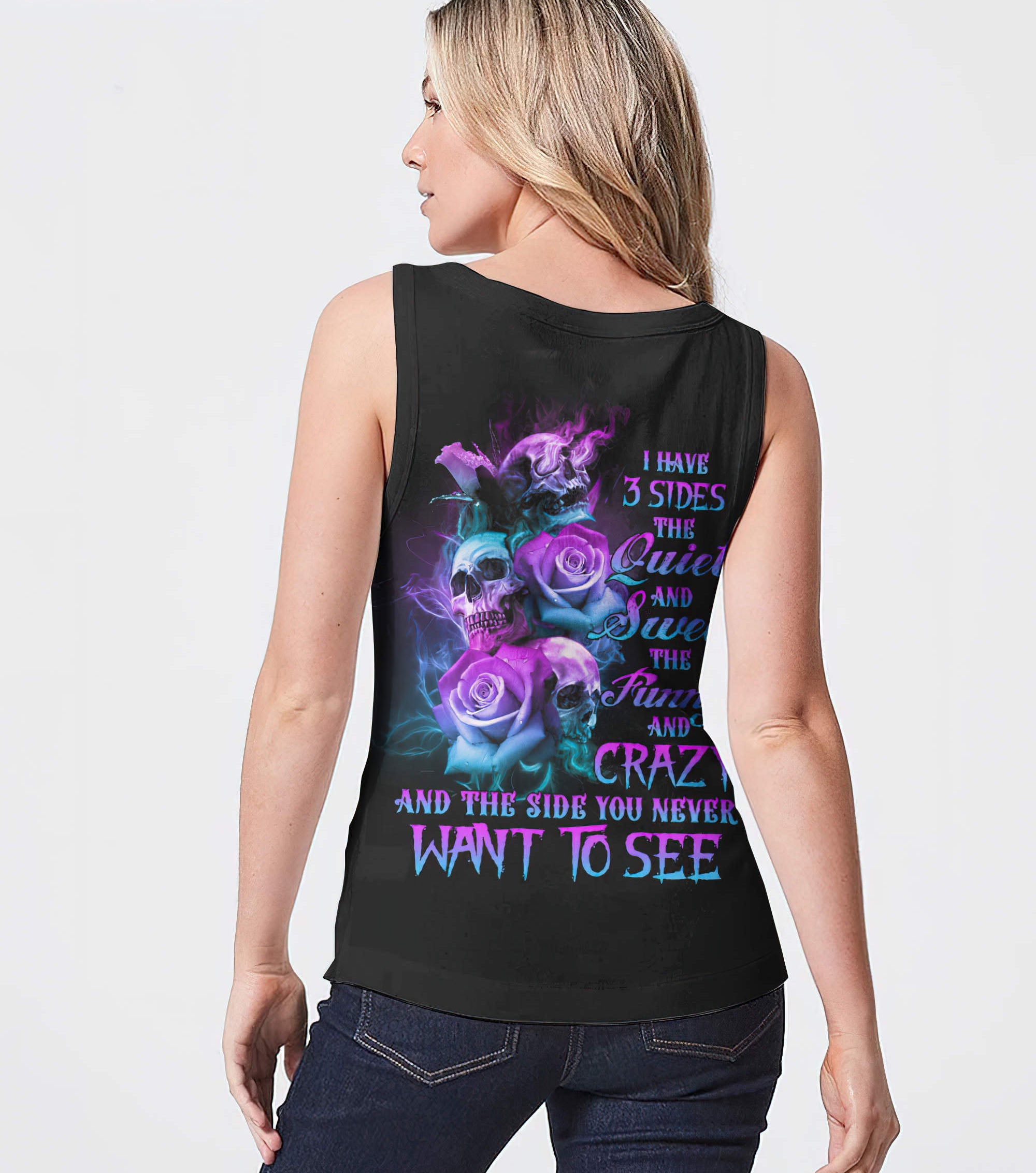 i-have-3-sides-3-skulls-rose-all-over-print-tank-top