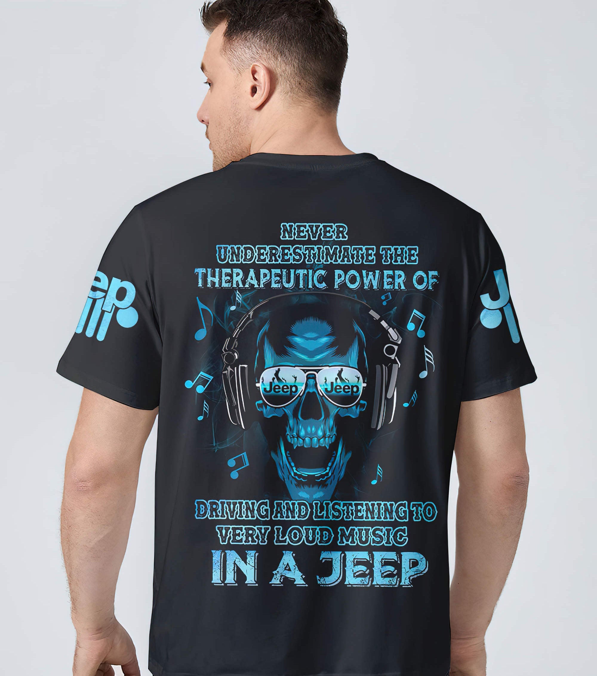 loud-music-in-a-jeep-skull-t-shirt