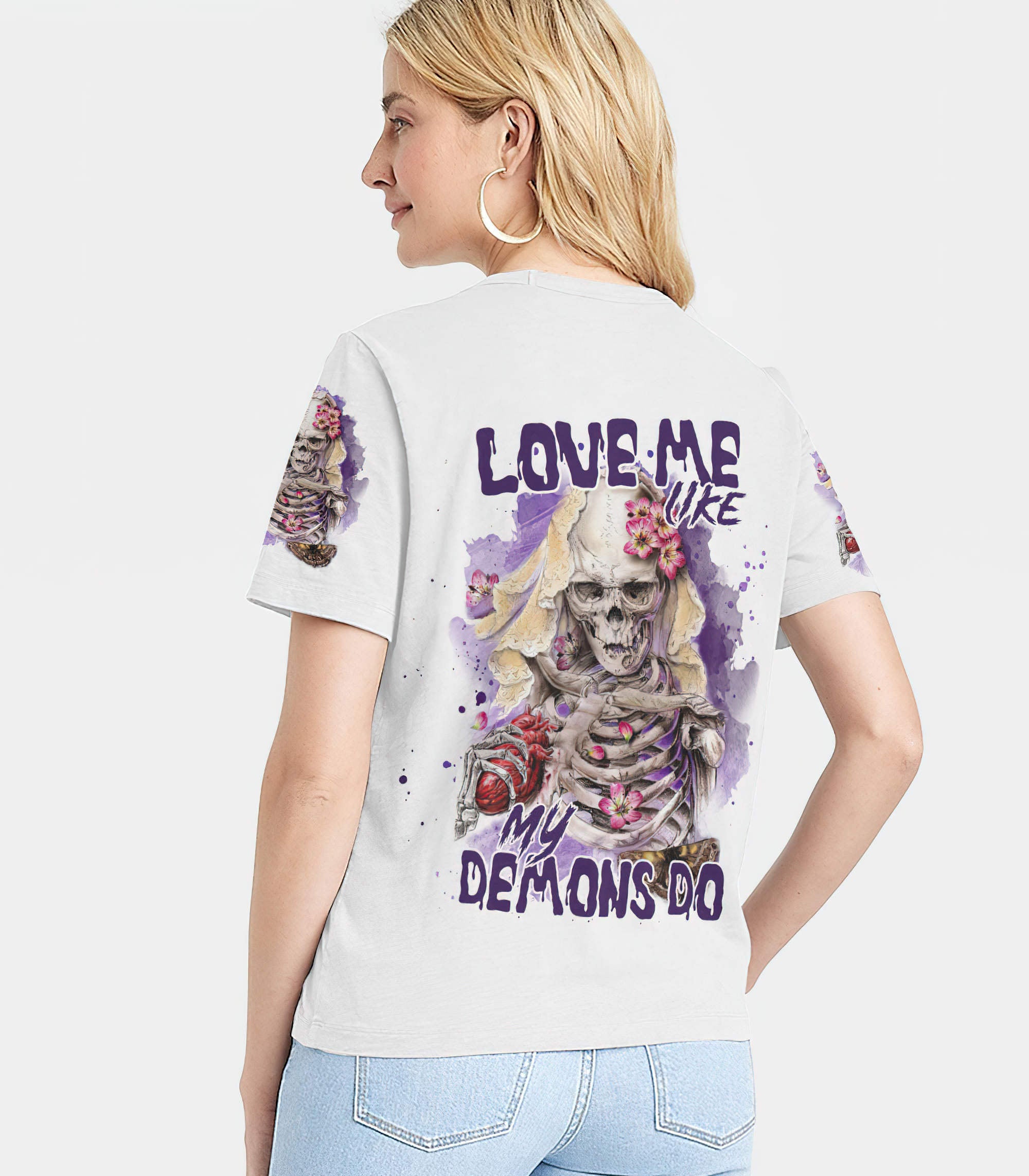 love-me-like-my-demons-do-skull-all-over-print-3-women-v-neck-t-shirt