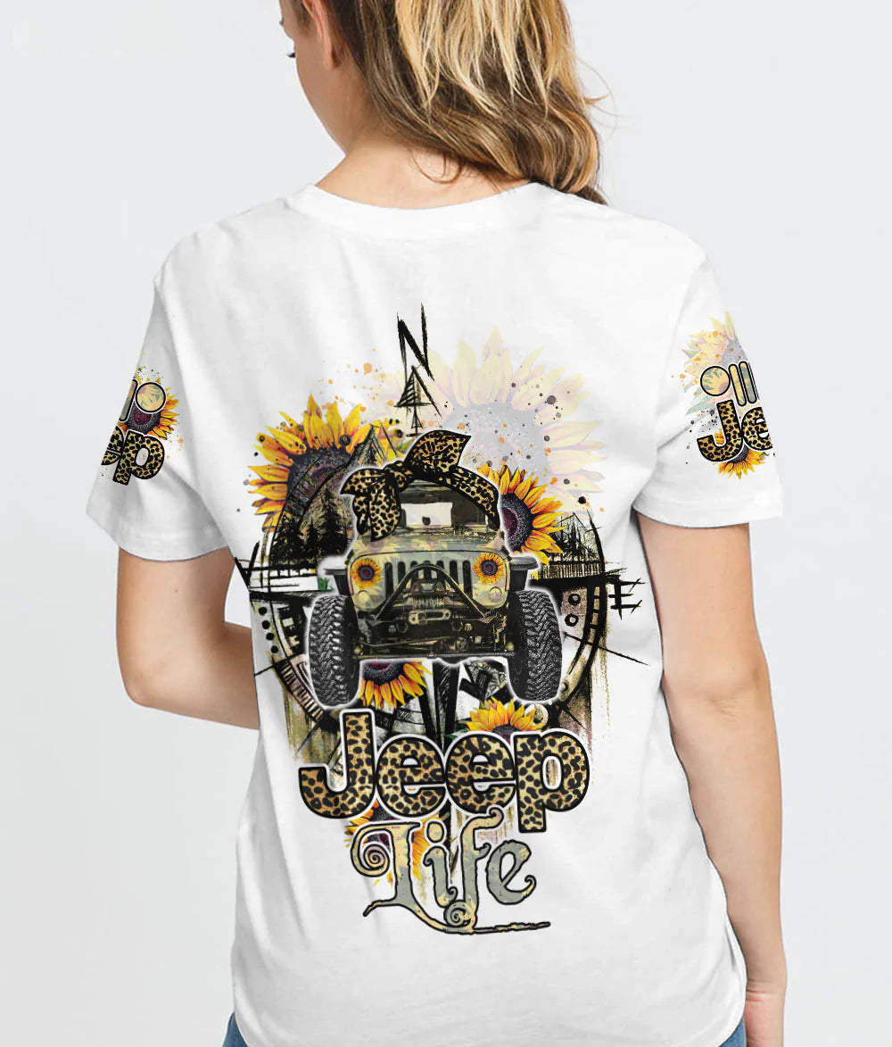 jeep-life-sunflower-compass-t-shirt