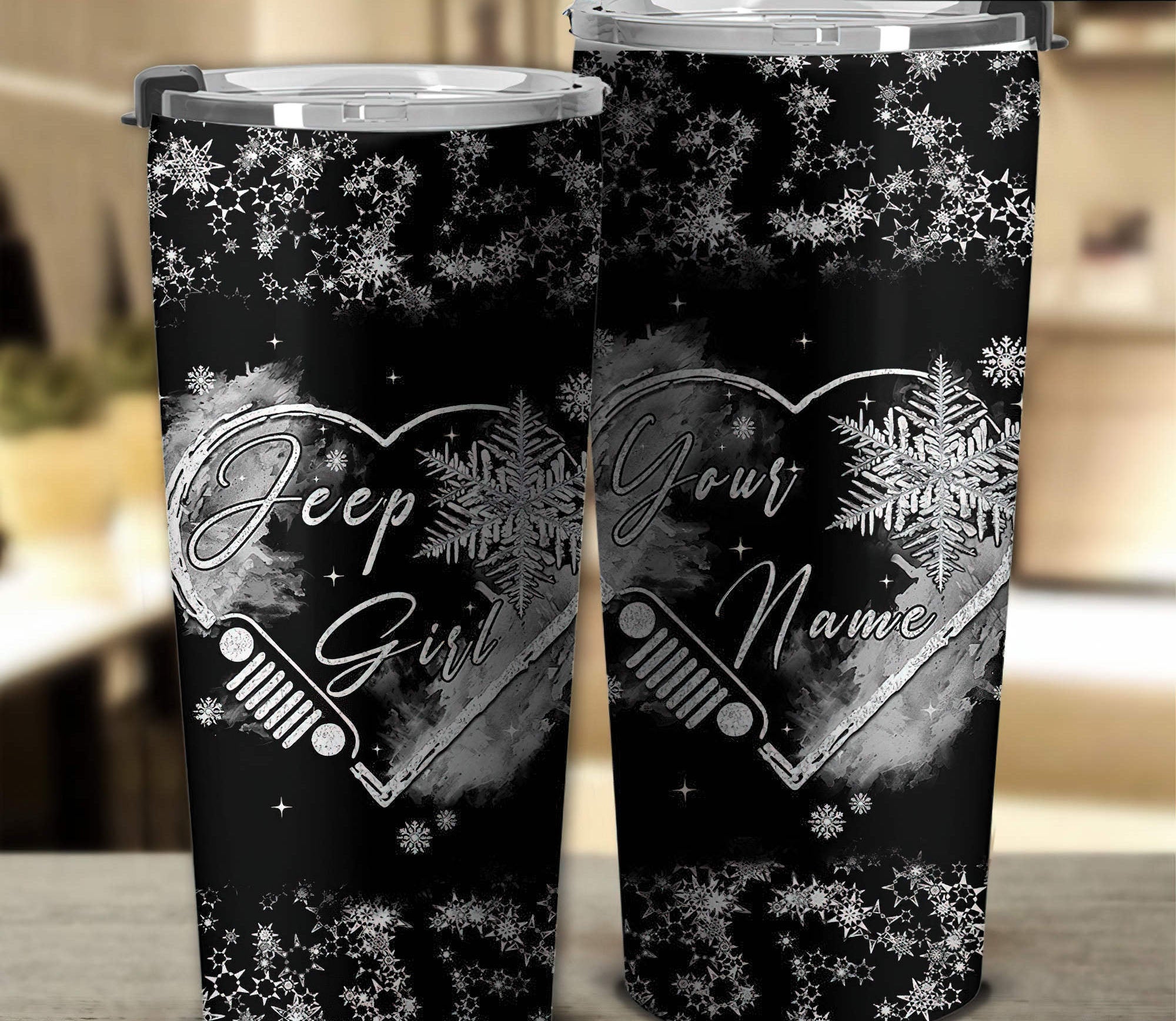 personalized-jeep-girl-heart-snowflake-tumbler