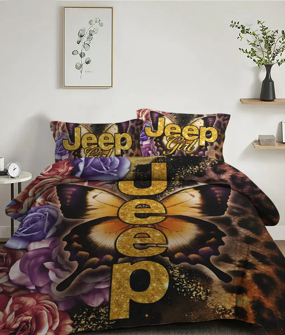 jeep-leopard-flower-bedding-set-bedding-set