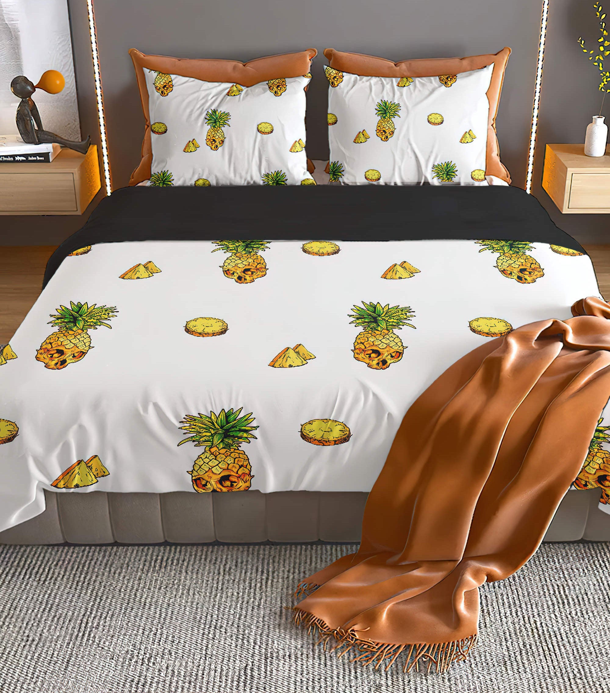 skull-pineapple-bedding-set-bedding-set