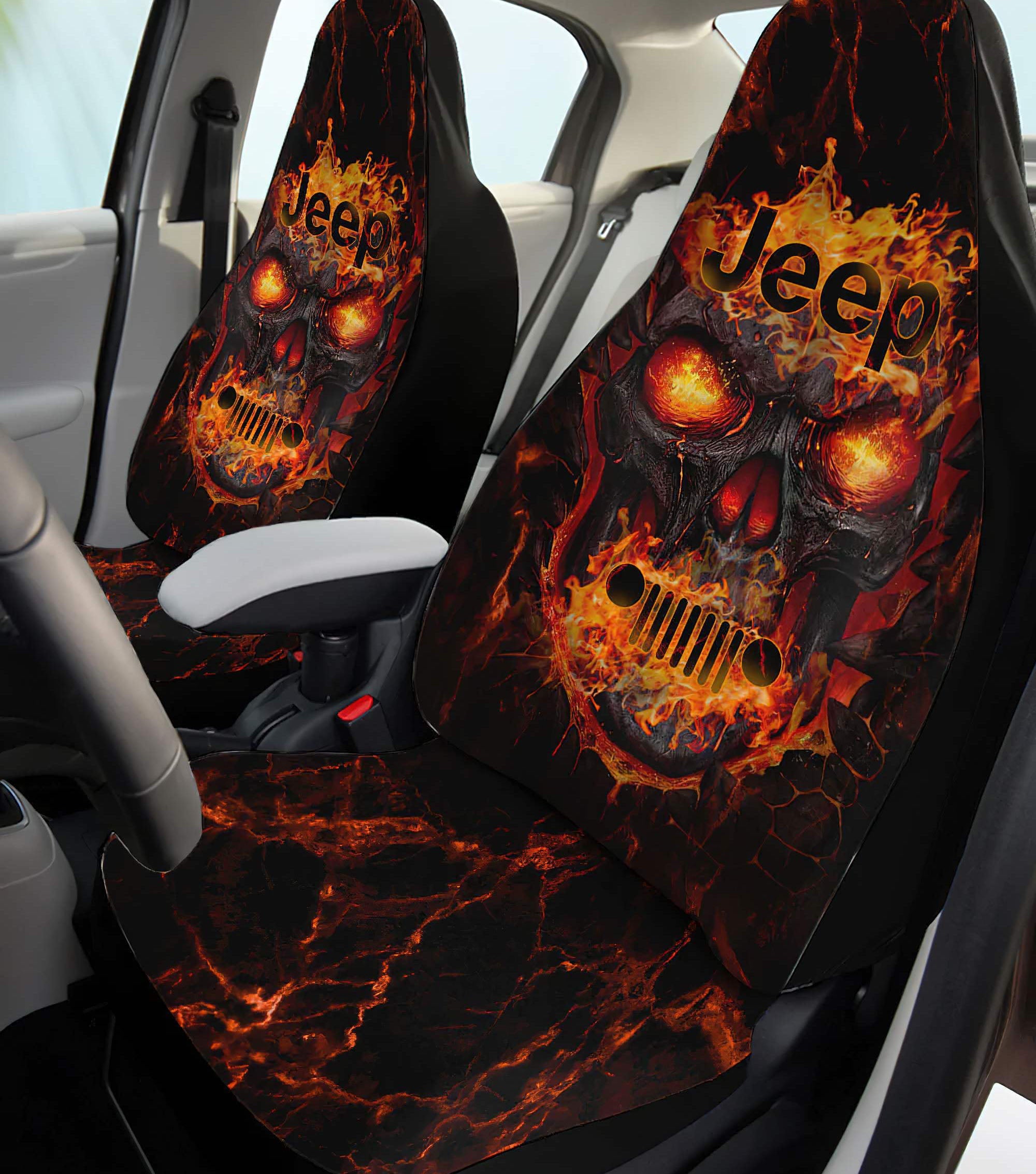 fire-skull-jeep-car-seat-cover