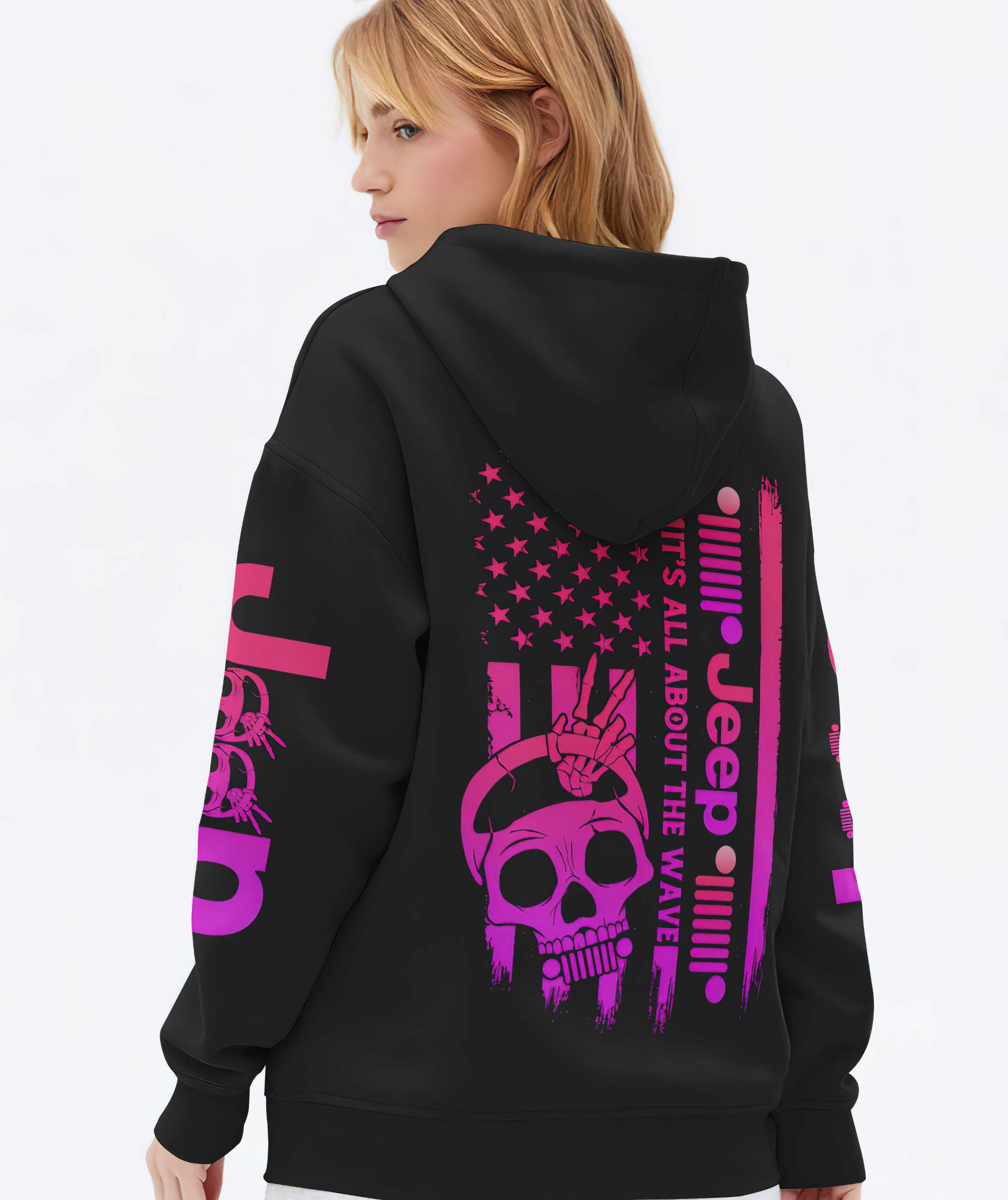 its-all-about-the-wave-jeep-skull-pink-flag-hoodie