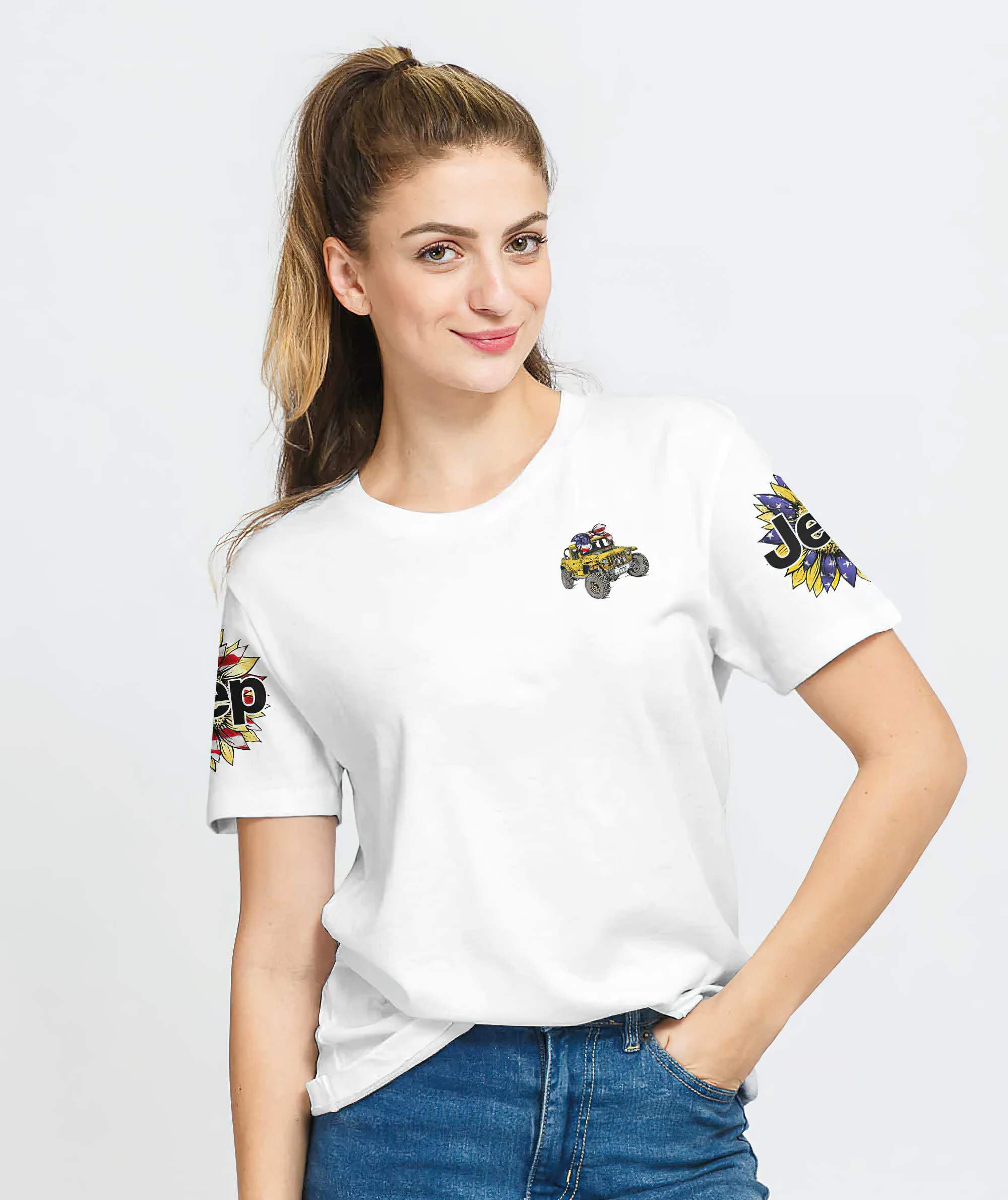 just-a-simple-american-jeep-girl-sunflower-all-over-print-t-shirt