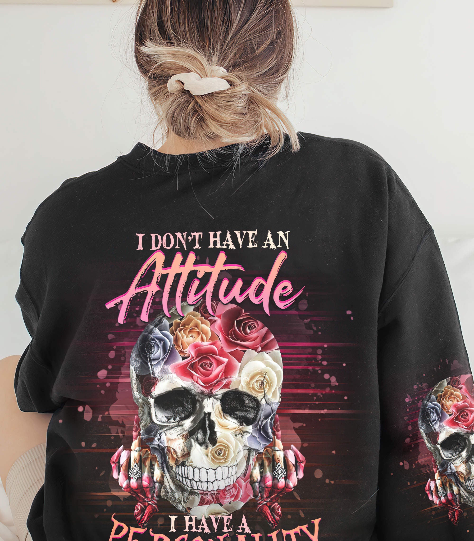 i-dont-have-an-attitude-flower-skull-all-over-print-sweatshirt