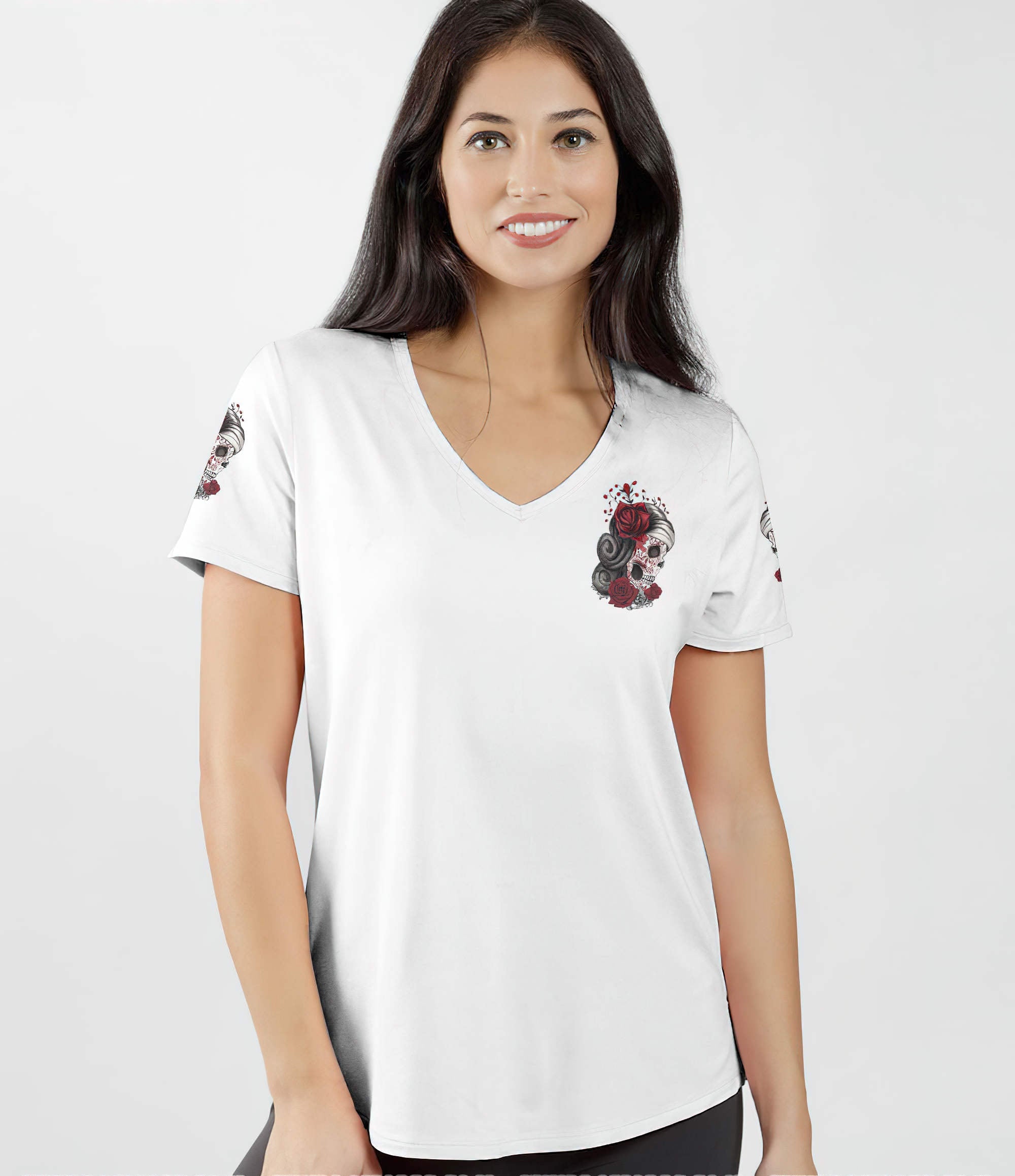 the-good-girl-in-me-red-rose-skull-all-over-print-women-v-neck-t-shirt