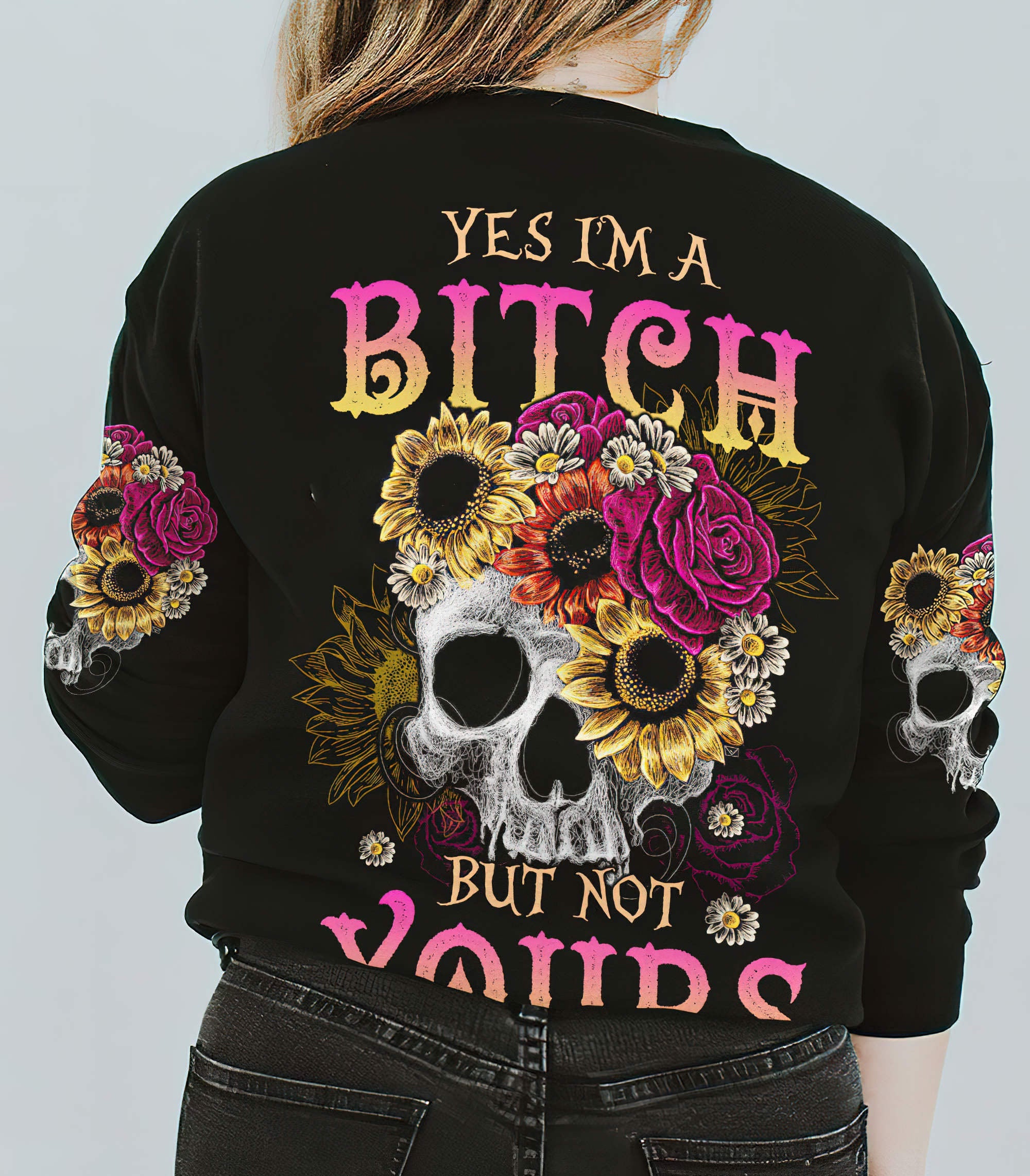 yes-im-a-b-flower-skull-all-over-print-sweatshirt