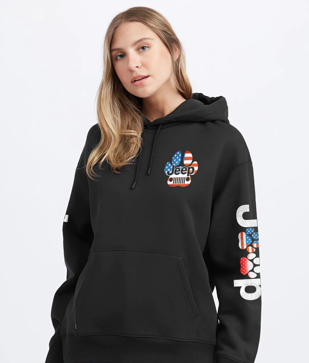 easily-distracted-by-jeeps-and-dogs-flag-hoodie