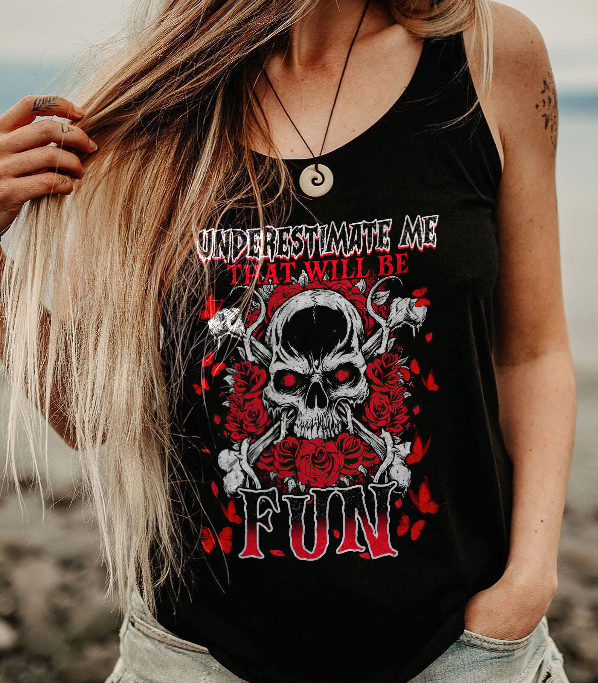 underestimate-me-rose-skull-all-over-print-1-tank-top