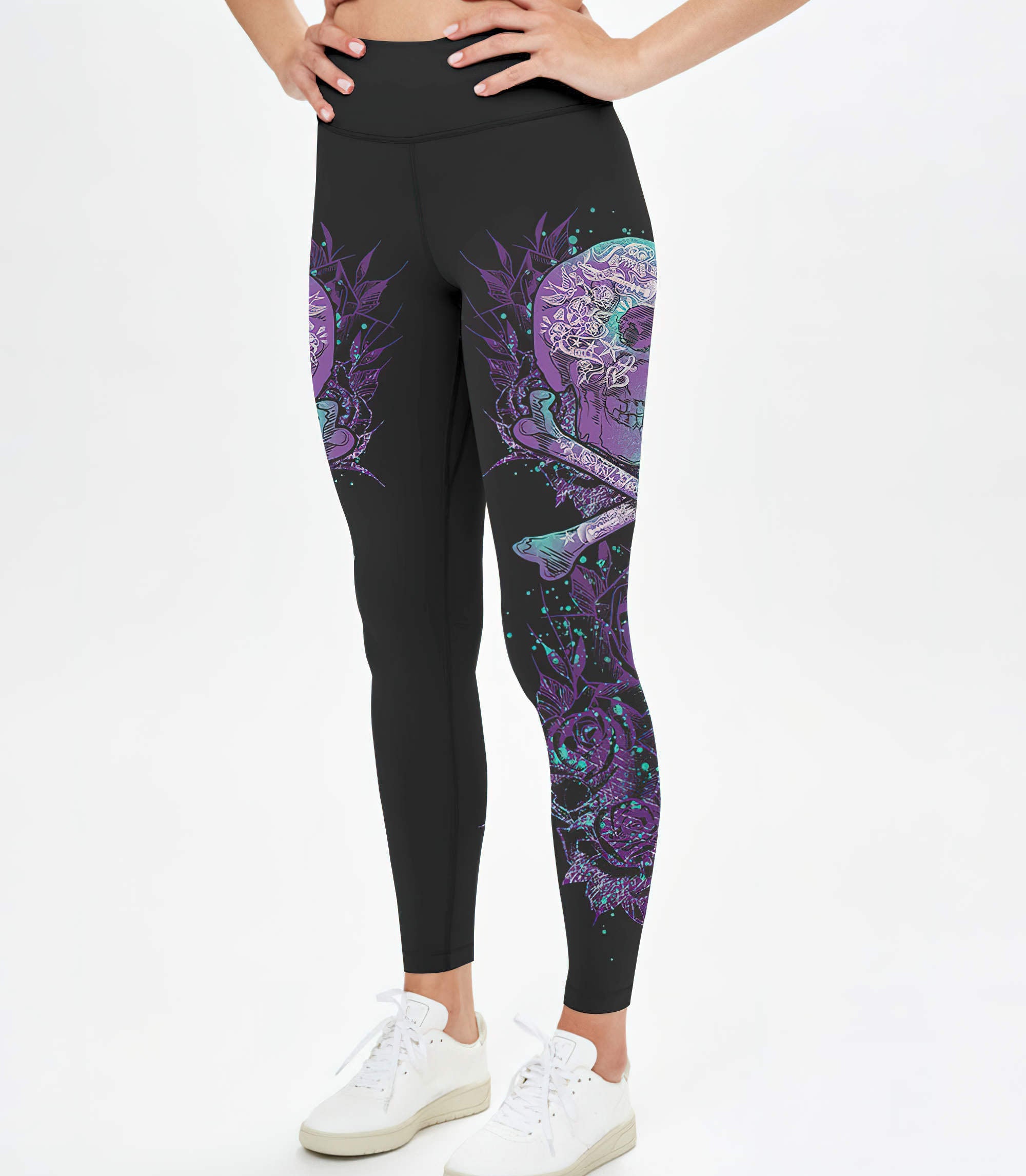 just-a-woman-who-loves-skulls-and-has-tattoos-all-over-print-leggings