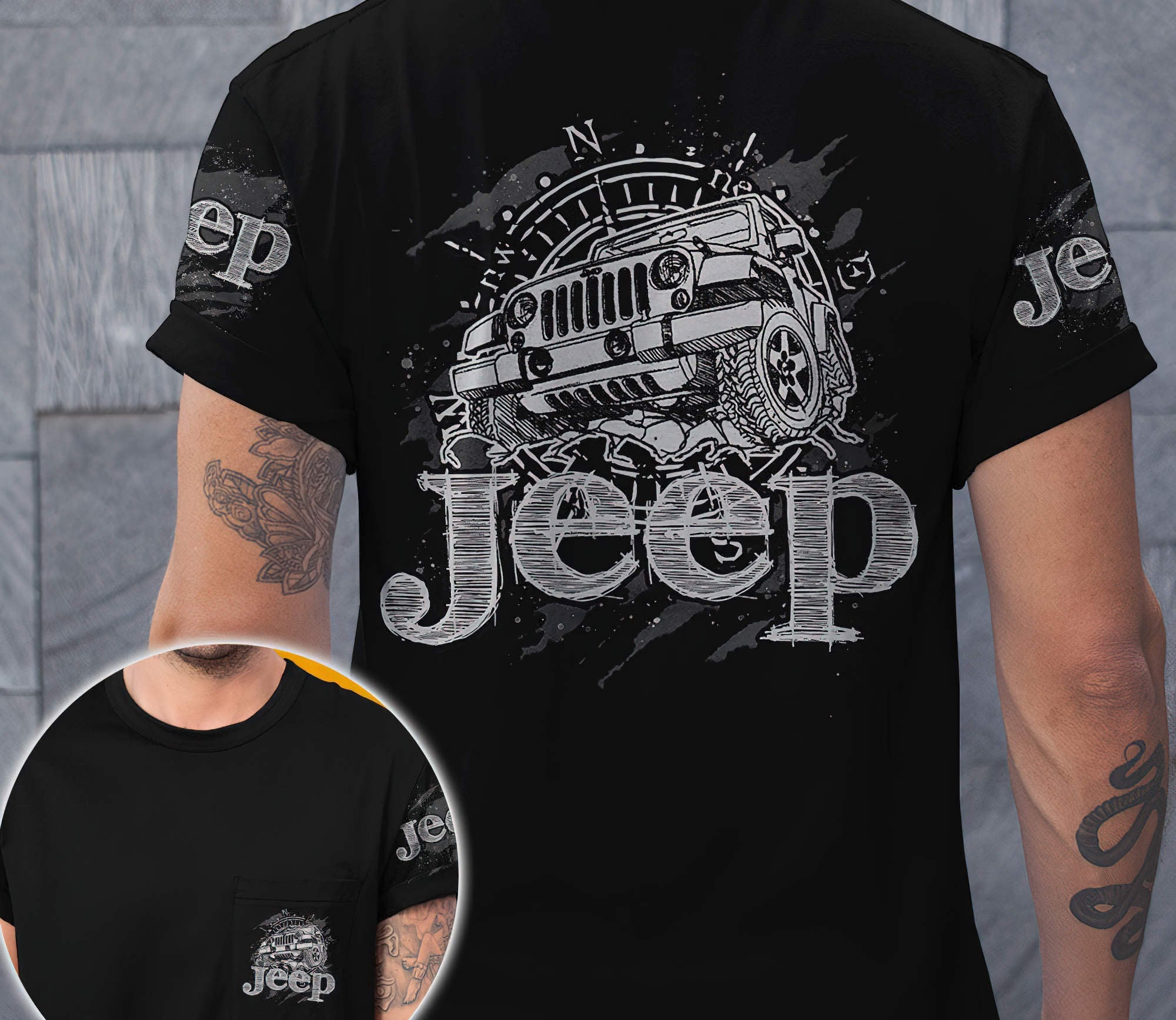 jeep-compass-sketch-black-t-shirt