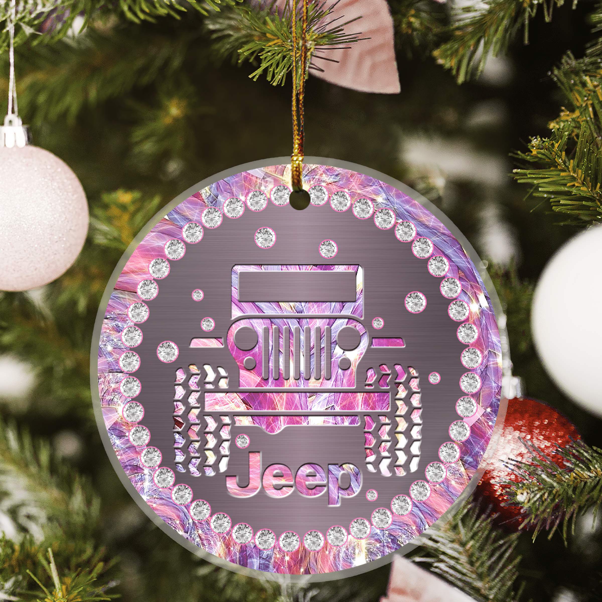 pink-stone-jeep-christmas-ornaments