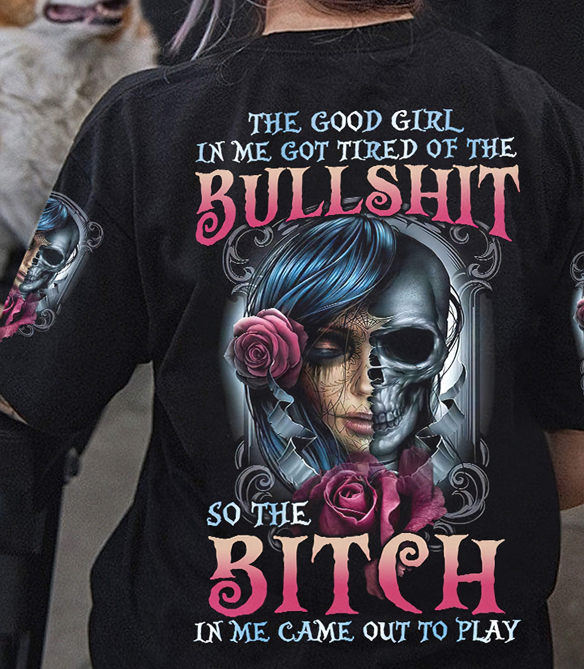 the-good-girl-in-me-skull-girl-rose-all-over-print-t-shirt