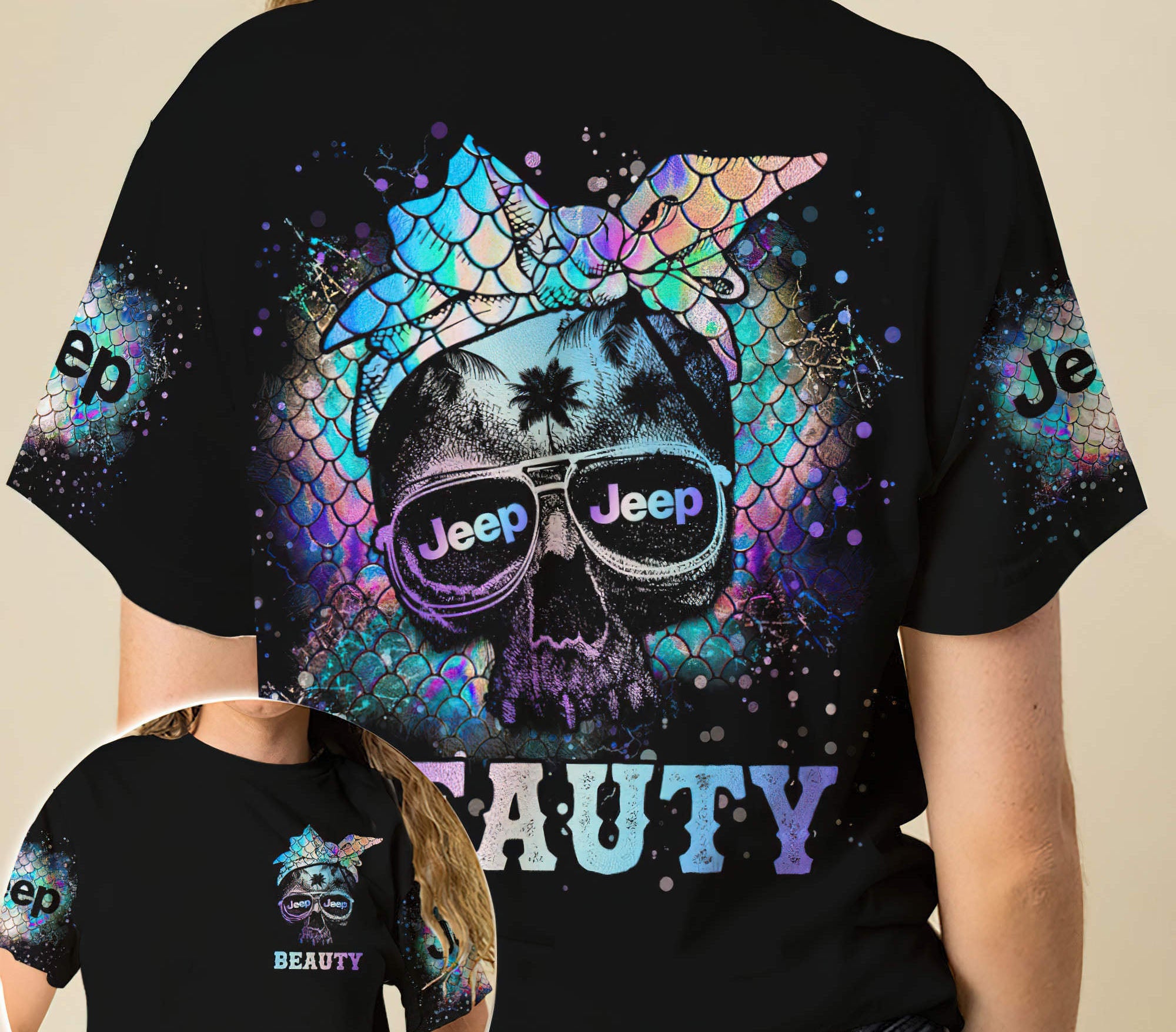 jeep-skull-beast-beauty-couple-t-shirt