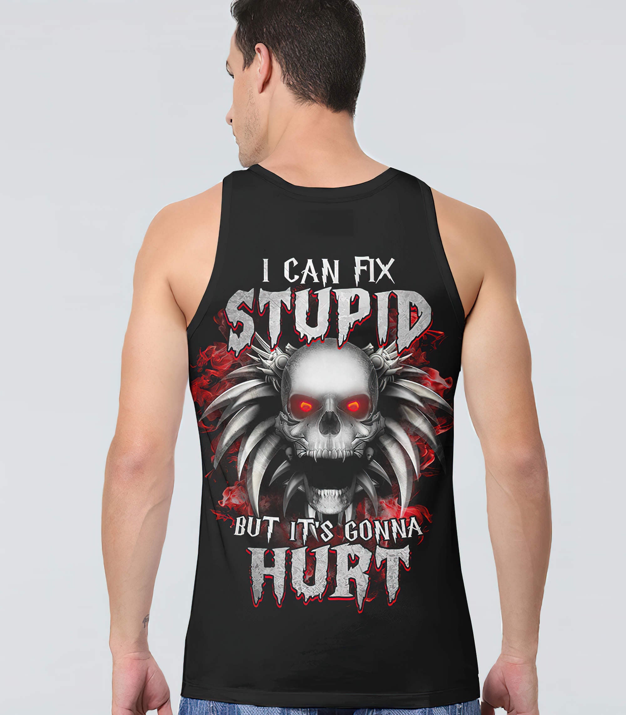 i-can-fix-stupid-red-eyes-skull-all-over-print-tank-top