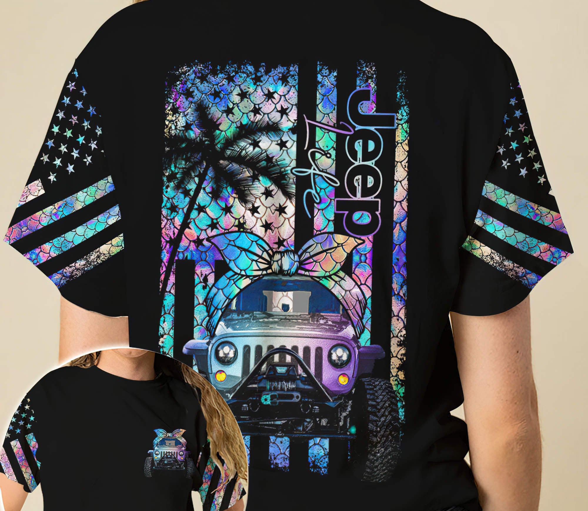 jeep-life-mermaid-t-shirt