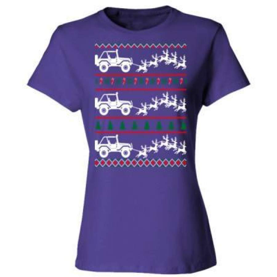 agr-jeep-ugly-christmas-sweater-ladies-cotton-t-shirt