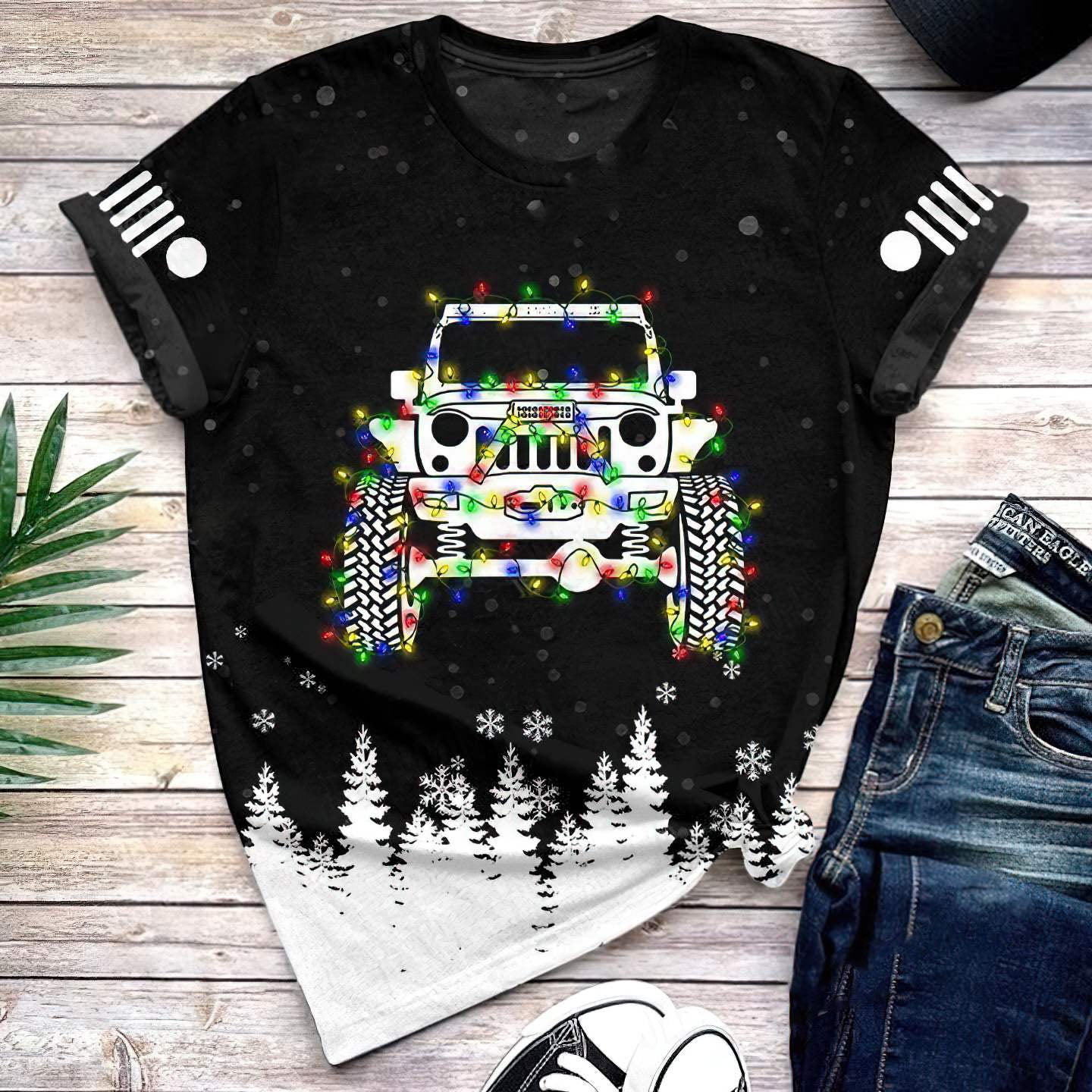 xm-light-jeep-christmas-t-shirt