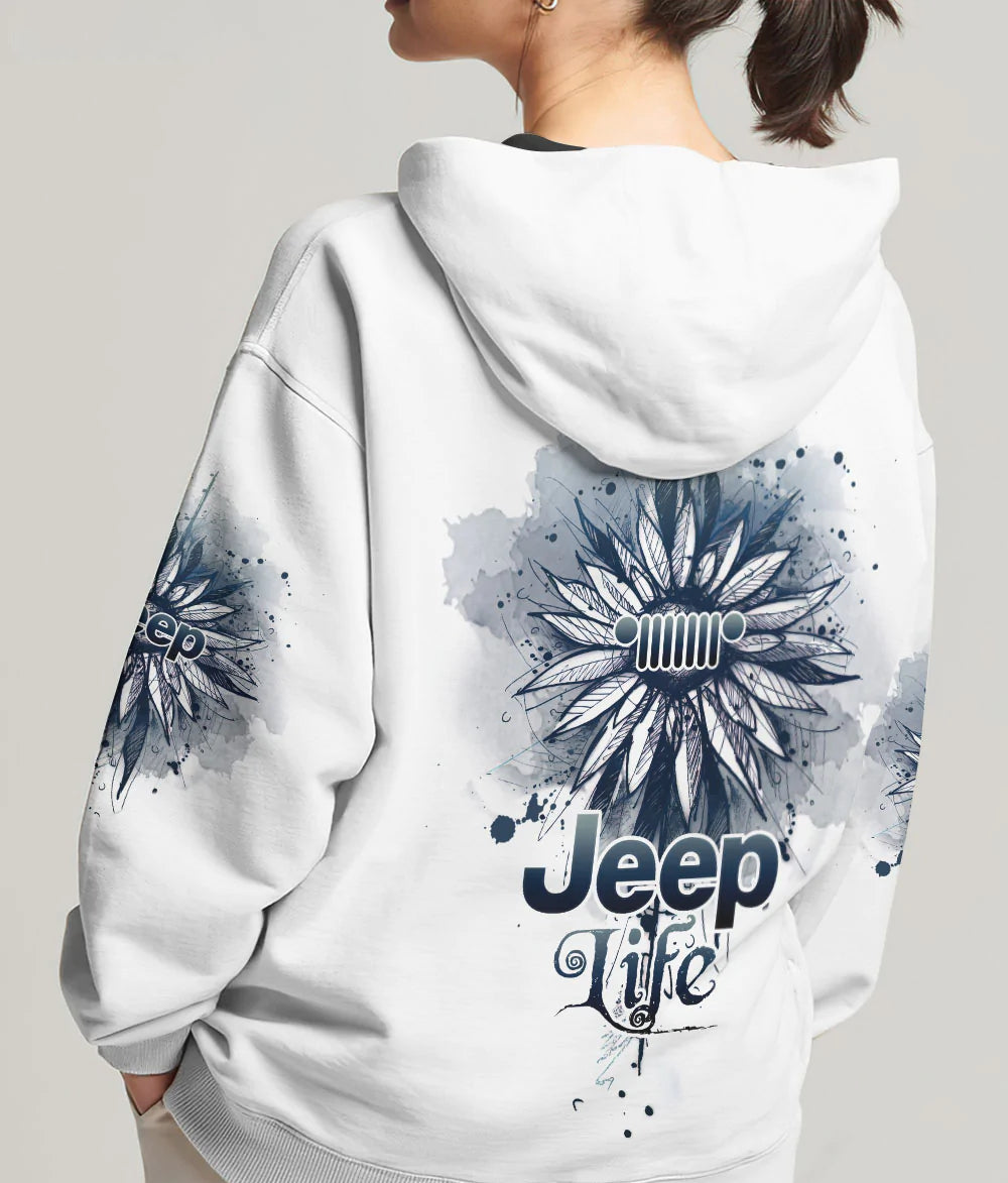 jeep-life-sunflower-sketch-hoodie