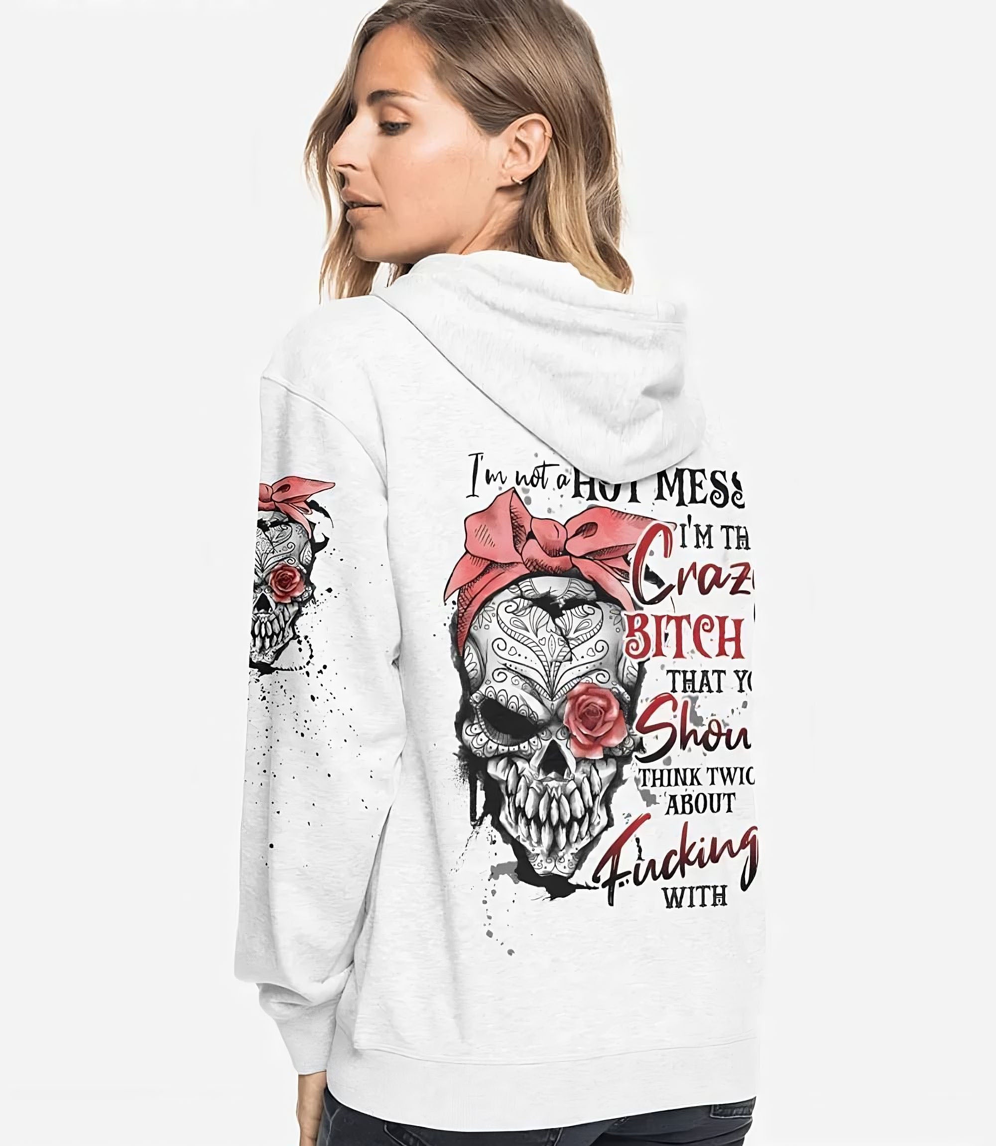 im-not-a-hot-mess-tattoo-skull-rose-all-over-print-hoodie