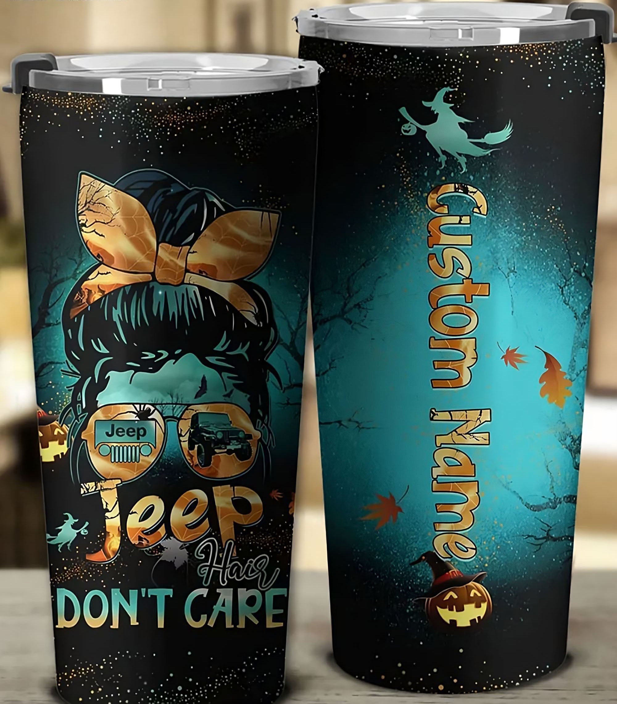 personalized-jeep-hair-dont-care-halloween-tumbler