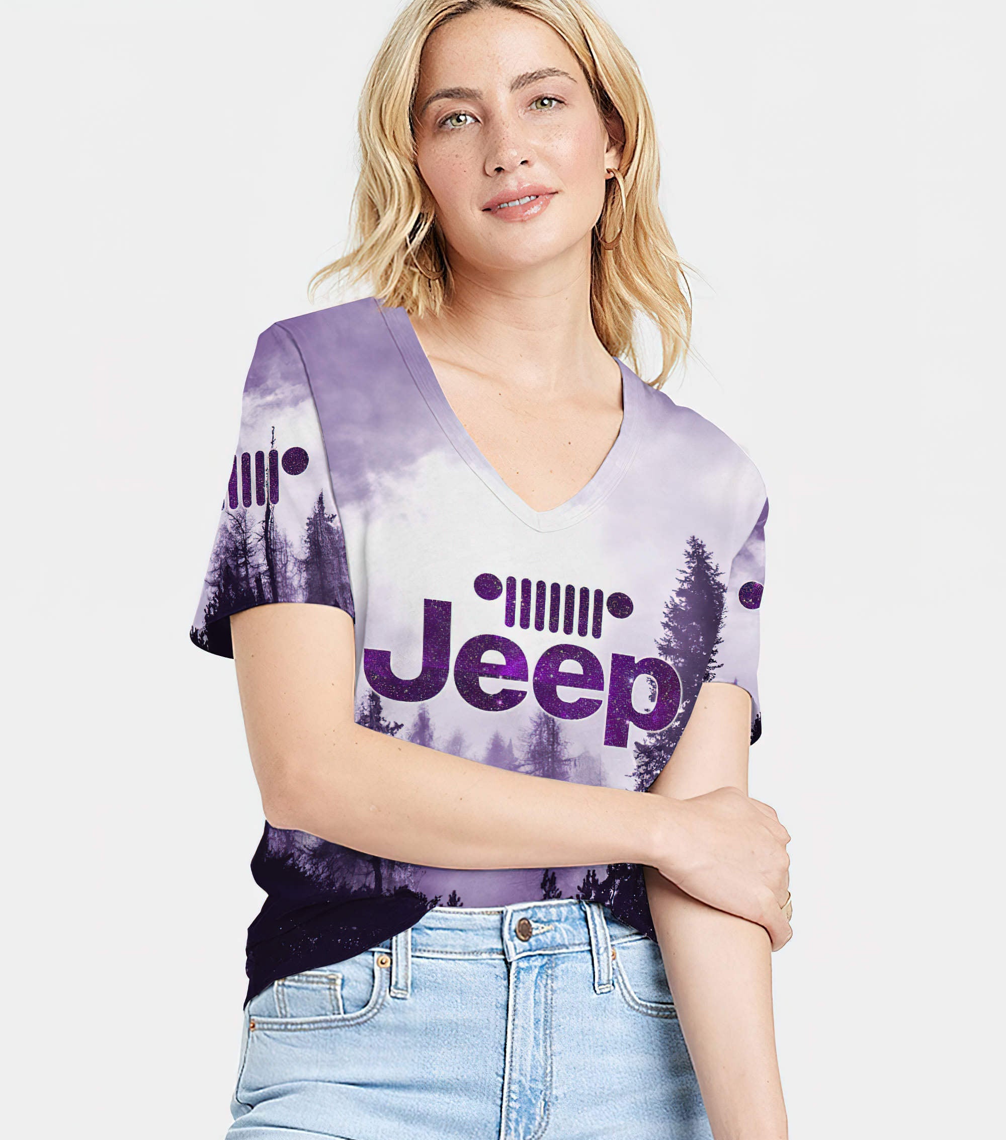 and-into-the-forest-i-go-purple-forest-women-v-neck-t-shirt