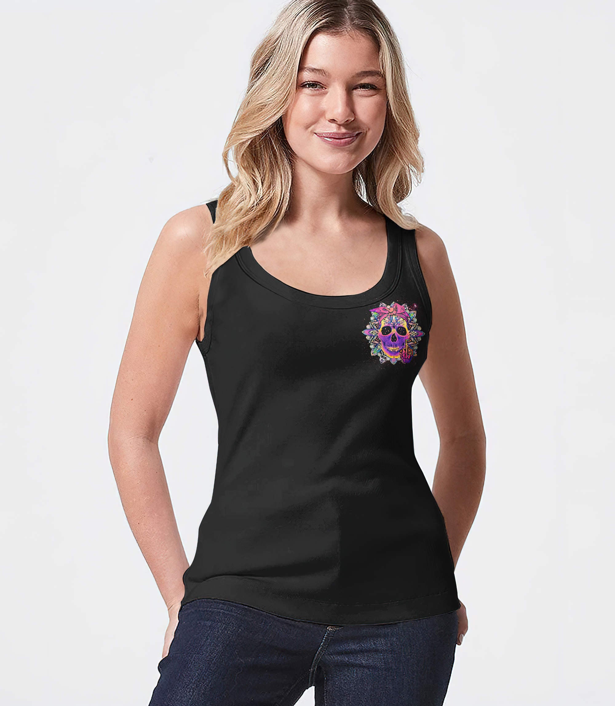 skull-headband-mandala-all-over-print-tank-top