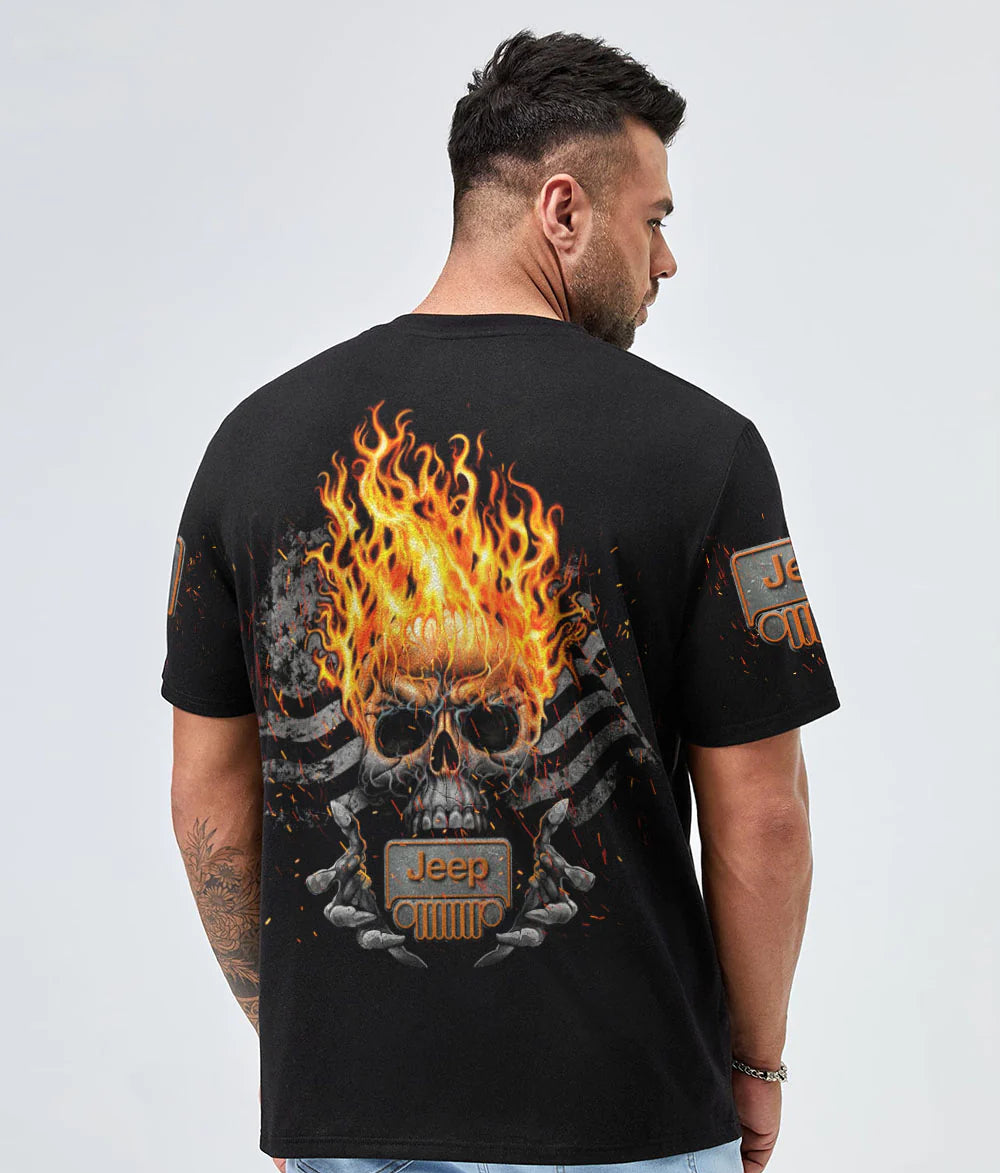 jeep-skull-flaming-t-shirt