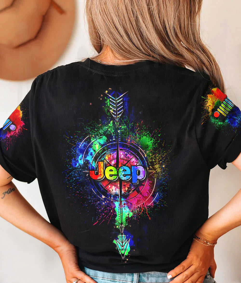 watercolor-jeep-compass-t-shirt