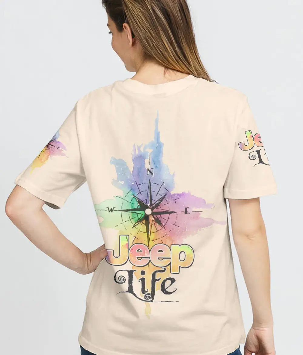 jeep-life-watercolor-compass-t-shirt