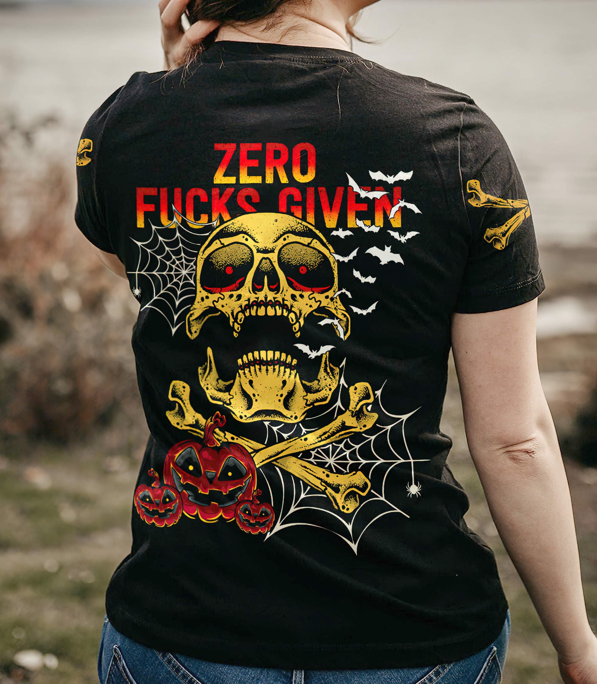 zero-fcks-given-hlw-all-over-print-women-v-neck-t-shirt