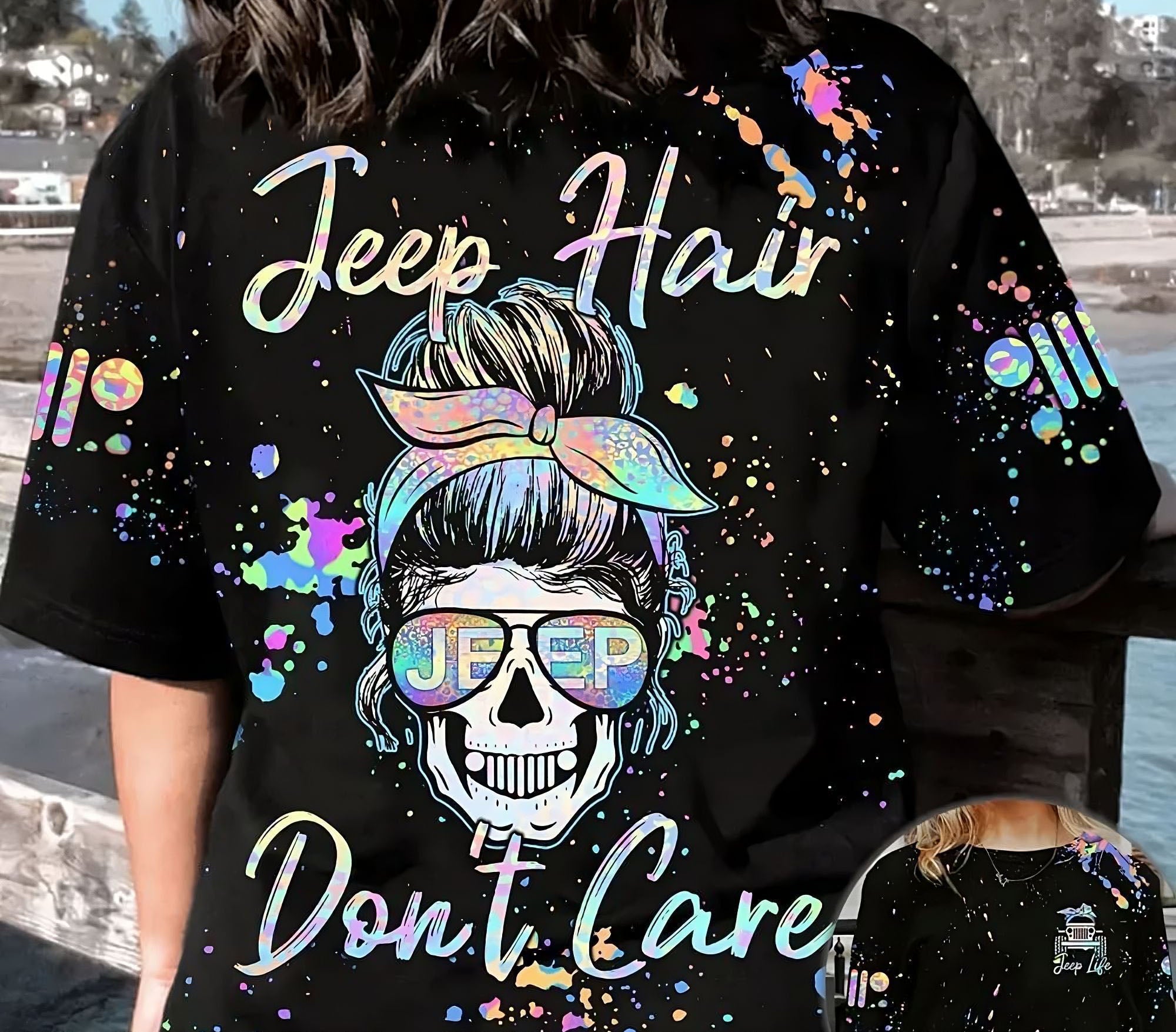 jeep-hair-dont-care-holo-messy-bun-jeep-girl-all-over-print-t-shirt