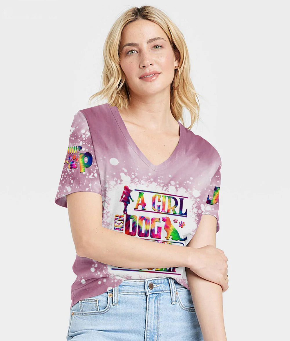 a-girl-her-dog-and-her-jeep-tie-dye-women-v-neck-t-shirt