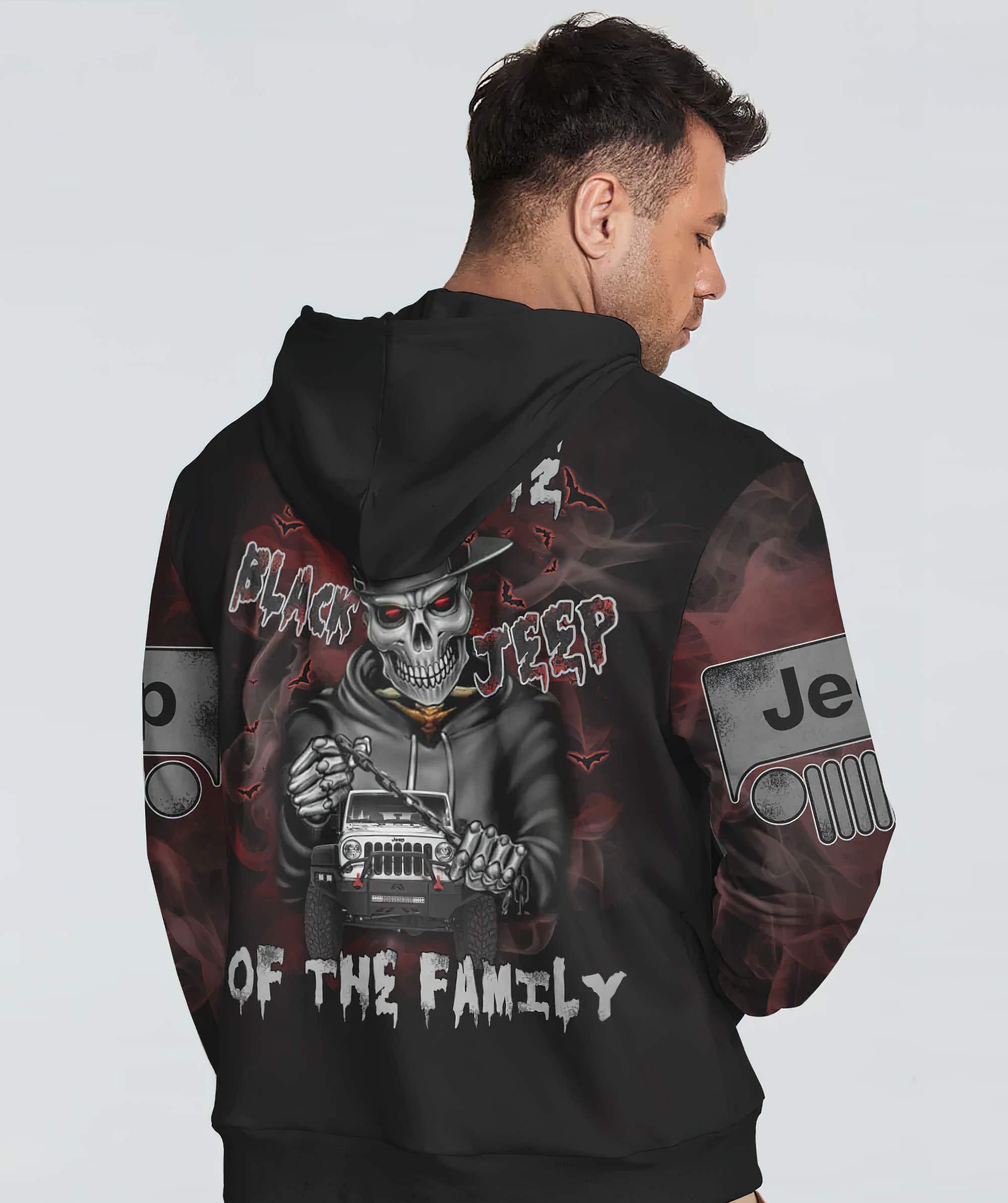 im-the-black-jeep-of-the-family-skull-hoodie