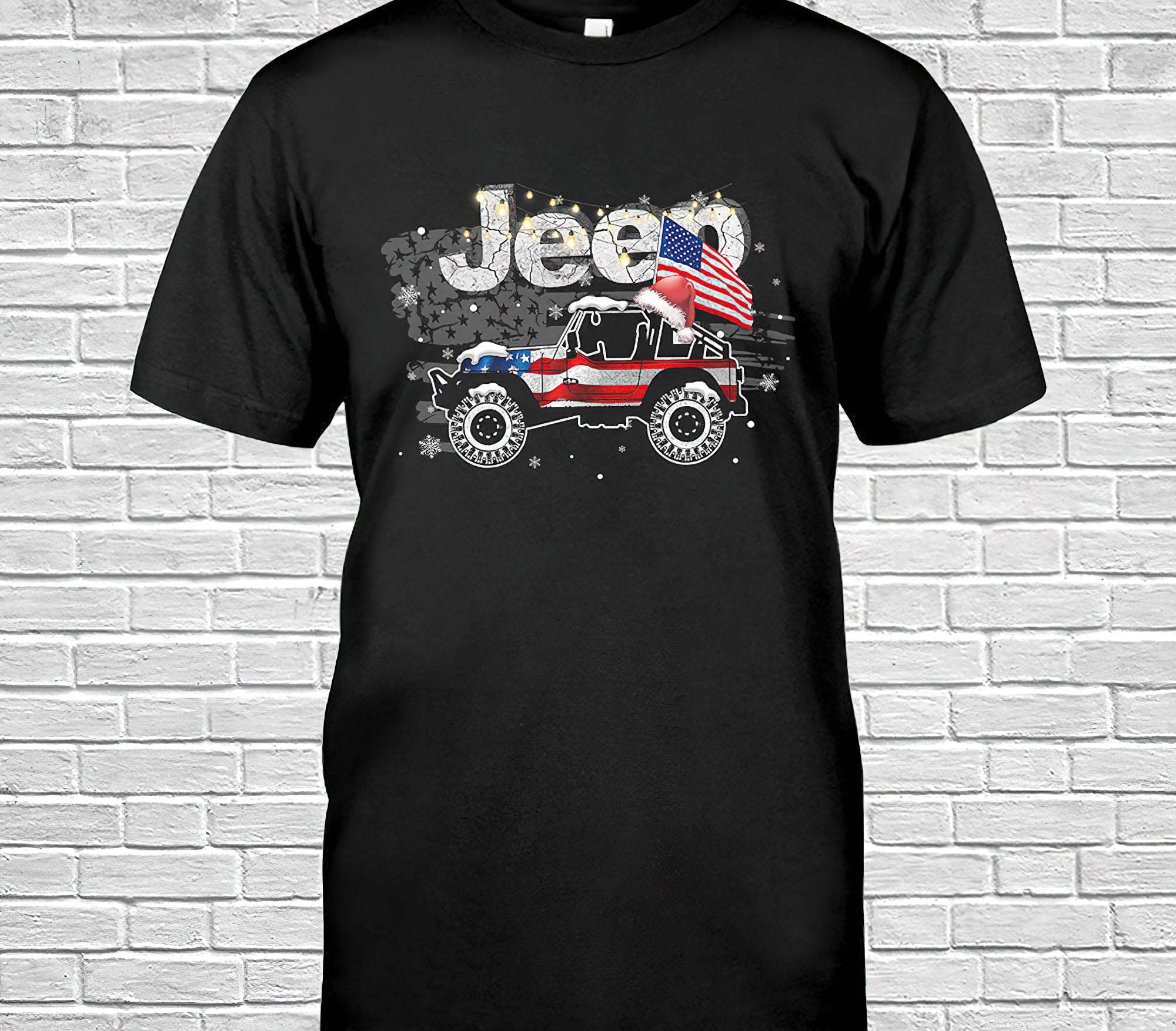 jeep-flag-christmas-1-sided-t-shirt