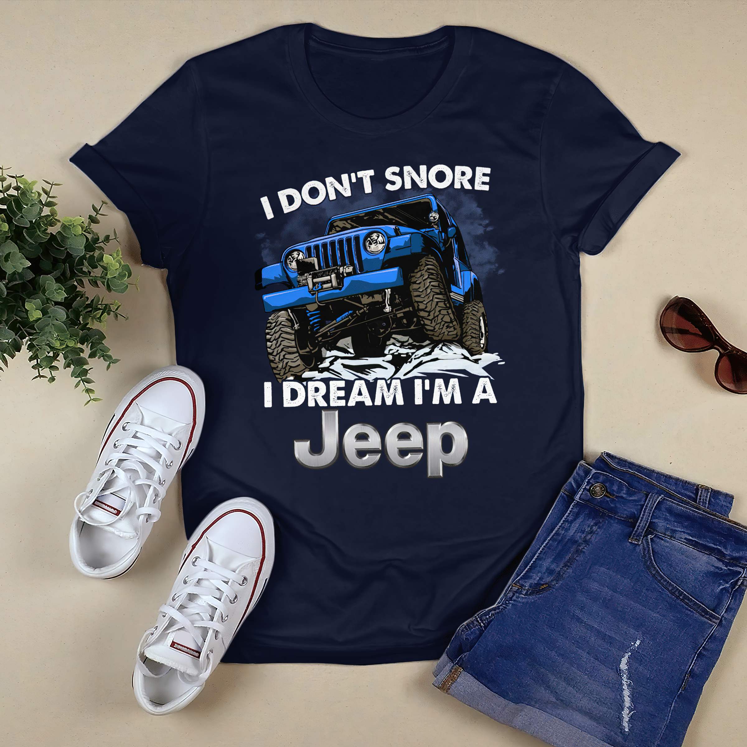 snore-jeep-christmas-t-shirt