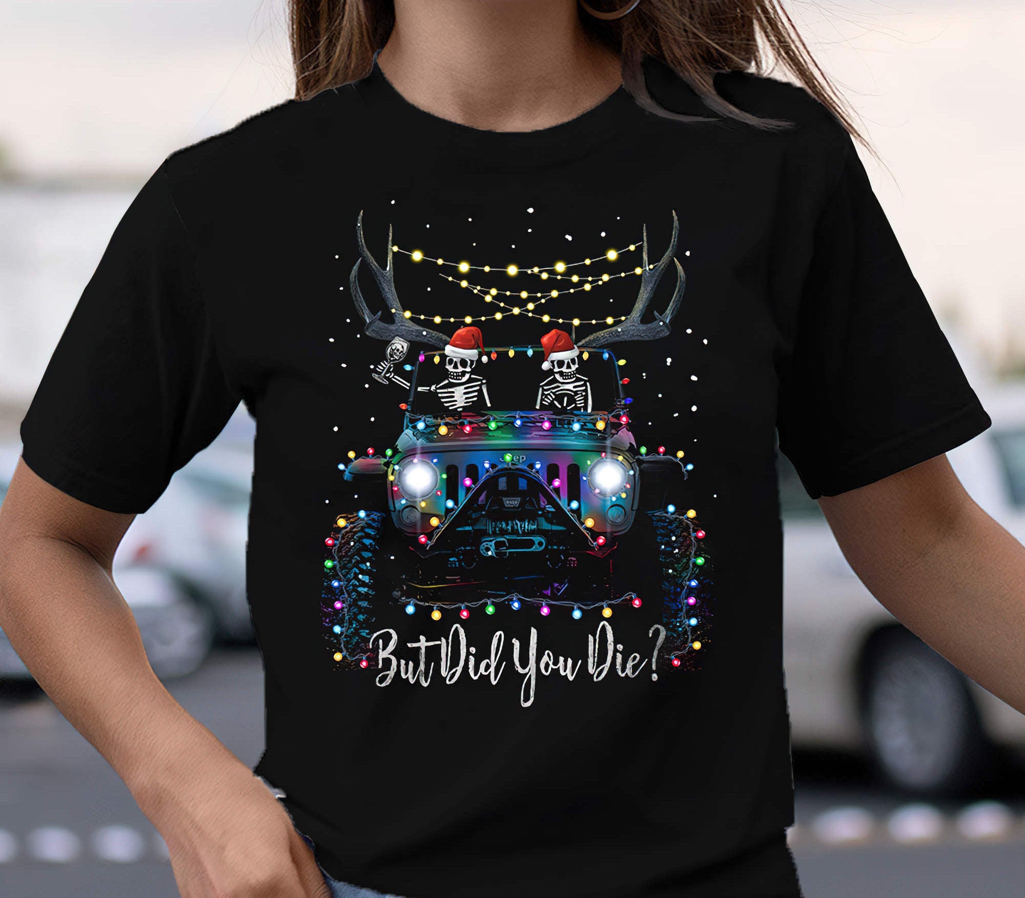 skull-and-jeep-christmas-2d-t-shirt