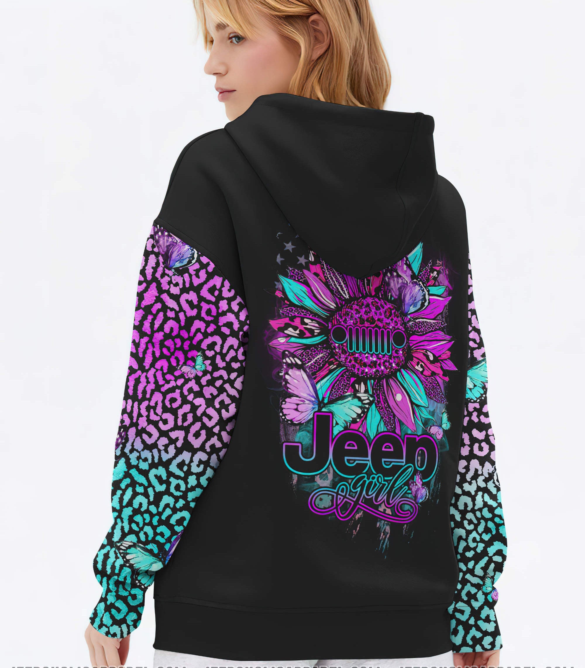 leopard-sunflower-jeep-girl-3-hoodie