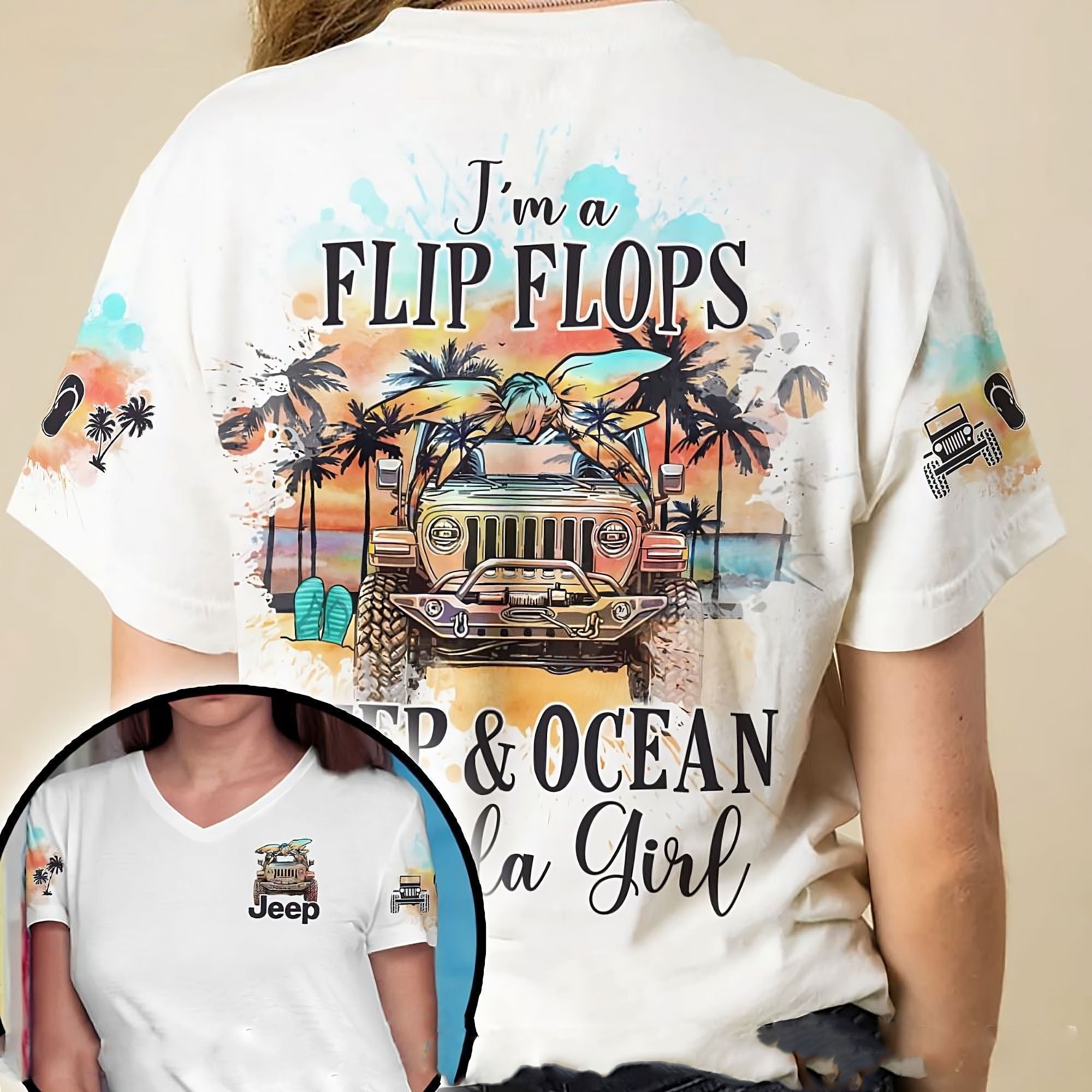 im-a-flip-flops-jeep-ocean-painting-messy-bun-all-over-print-t-shirt