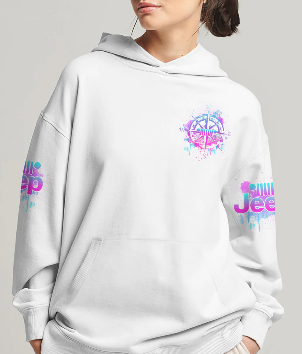 jeep-life-compass-purple-teal-hoodie