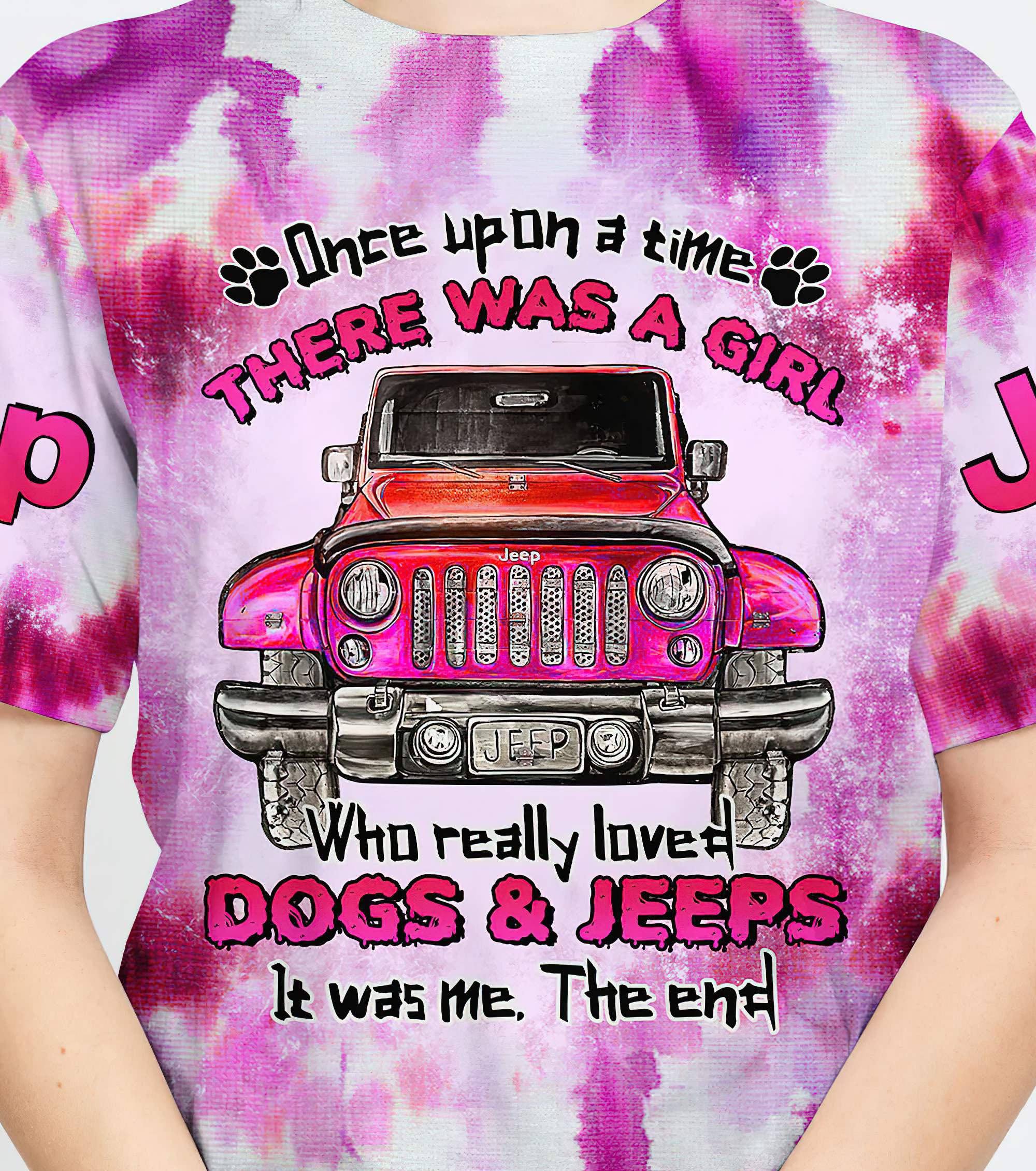 once-upon-a-time-jeep-dog-t-shirt